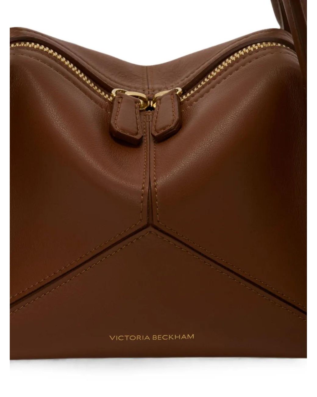 Victoria Beckham Brown Mini Plié Tote Bag