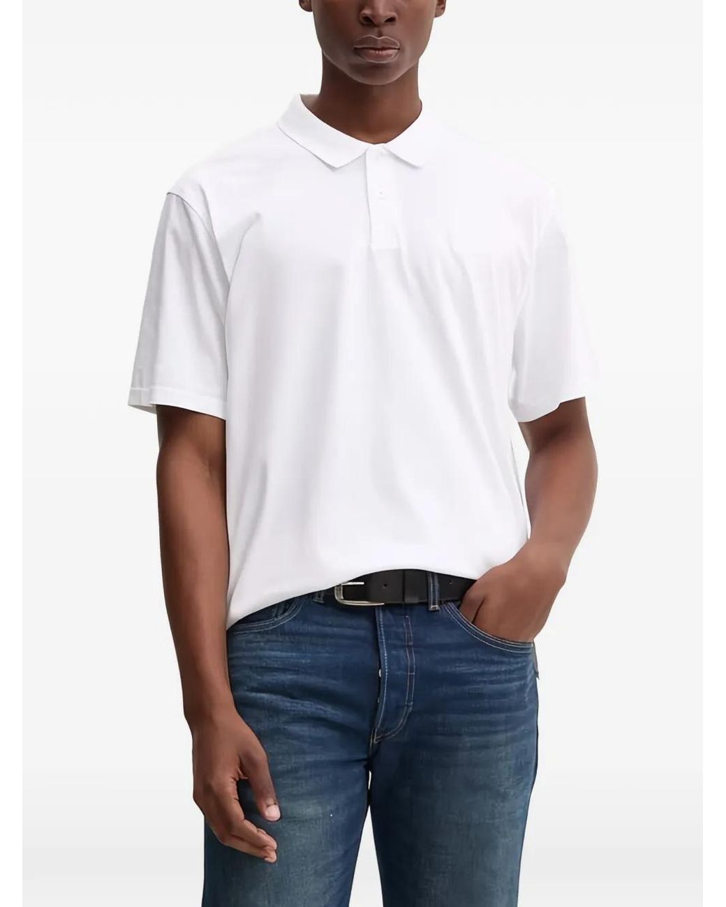 Levi's White Polo À Manches Courtes for men