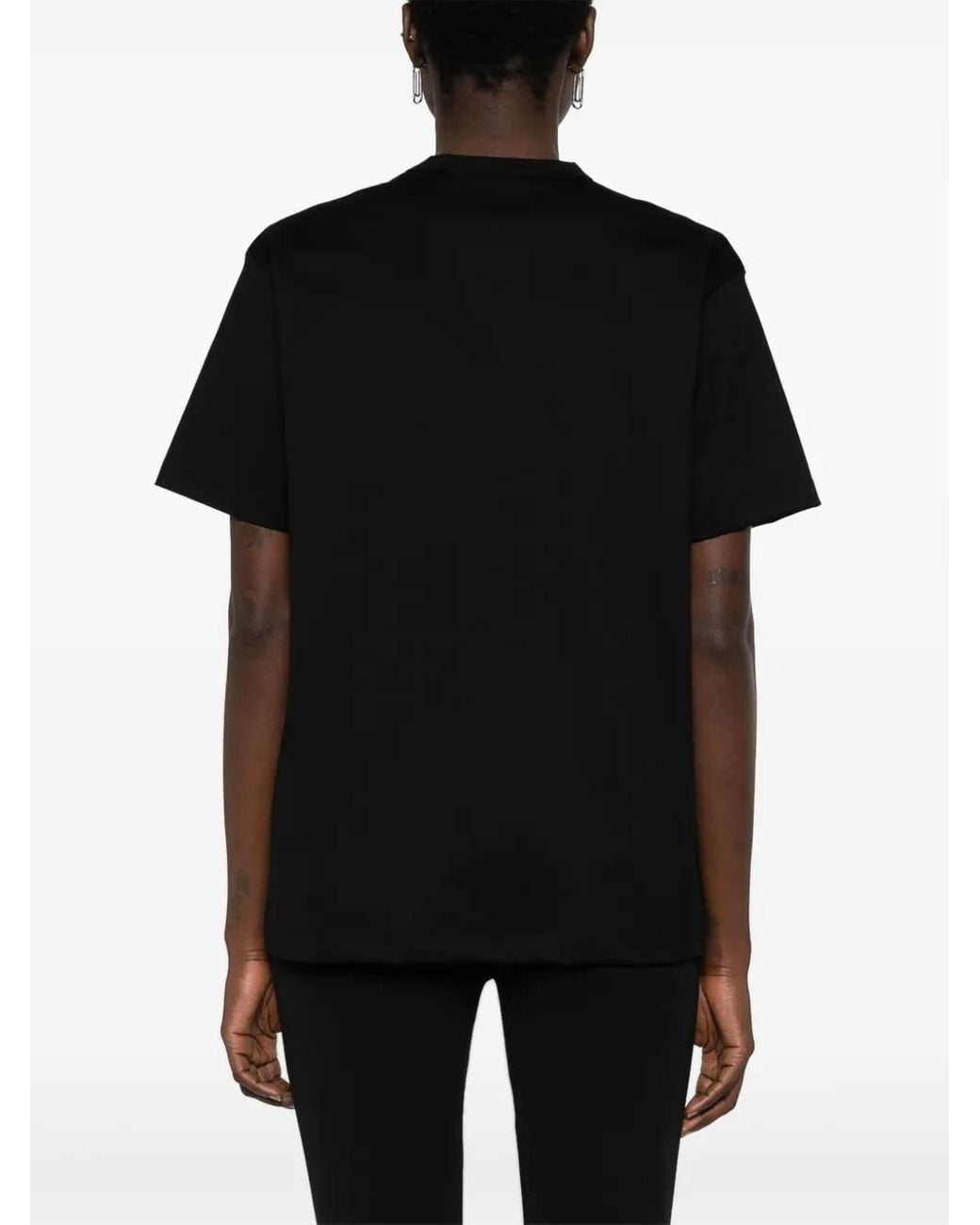 Junya Watanabe Black Printed Cotton T-Shirt