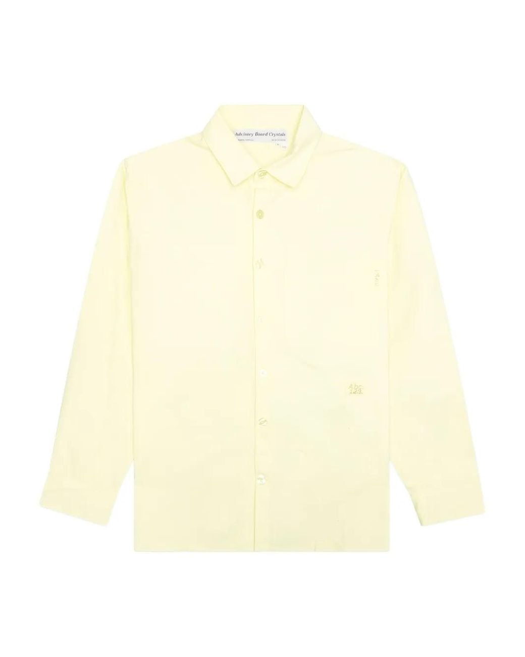 Advisory Board Crystals Natural Embroidered-Patchwork Shirt for men