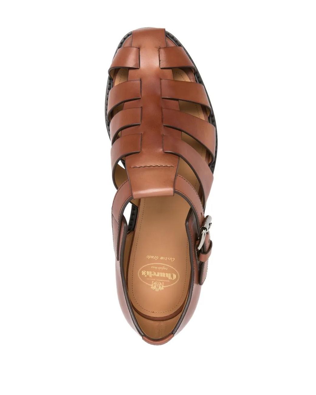 Church's Brown Hove Leather Sandals for men