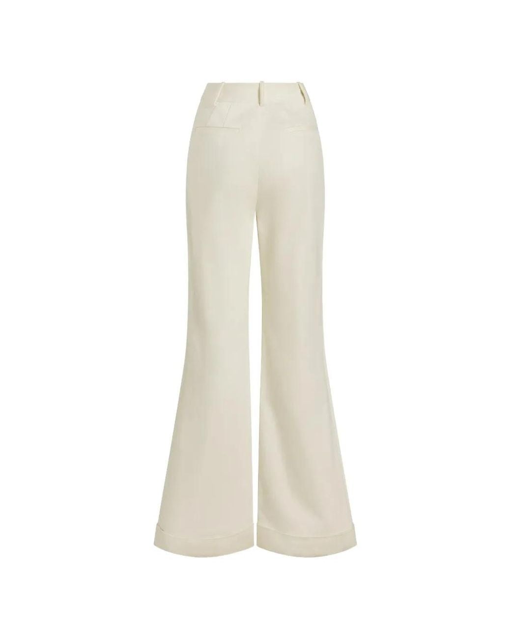 Adam Lippes White Deeda Wide-Leg Trousers