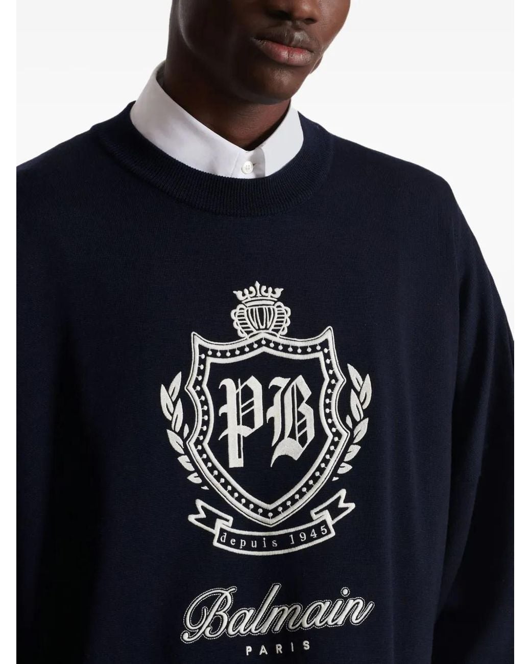 Balmain Blue Sweaters & Knitwear for men