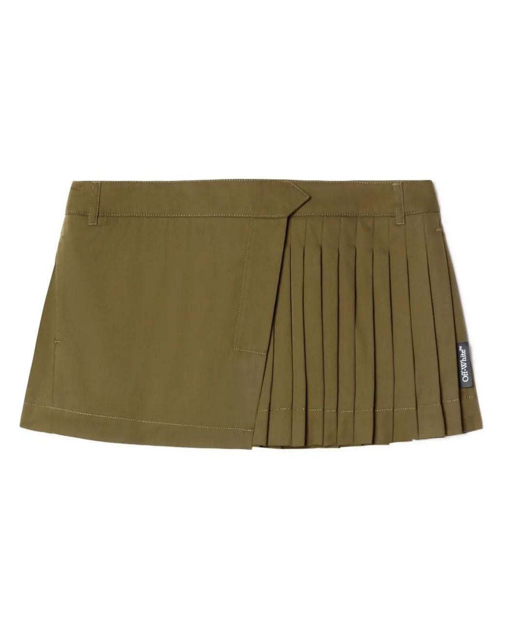 Off-White c/o Virgil Abloh Green Savana Mini Skirt