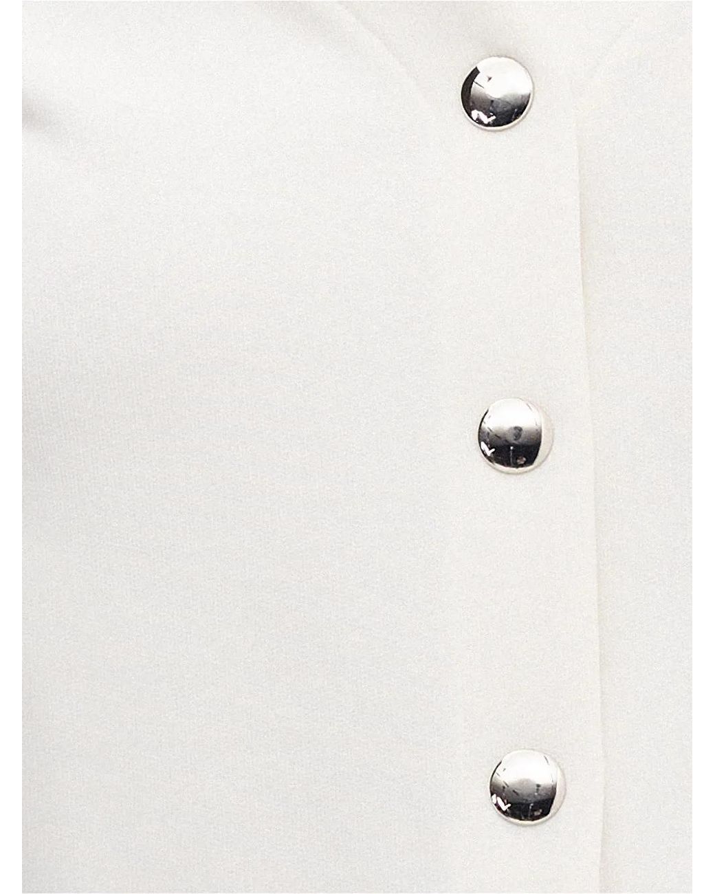 Eres White Asher V-Neck Cardigan