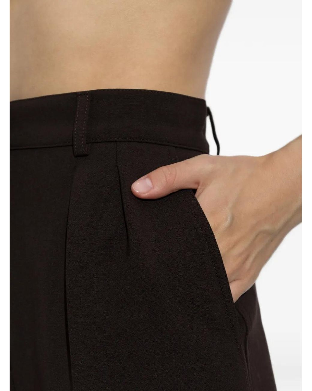 Max Mara Black Sauna Pleated Shorts