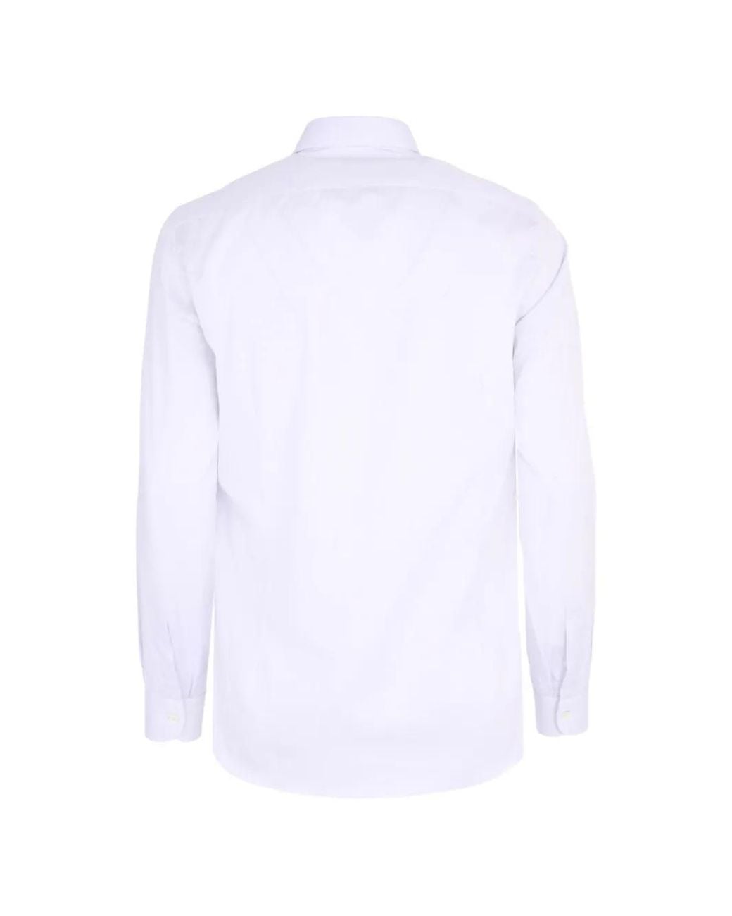 Tombolini White Pattern Button Shirt for men