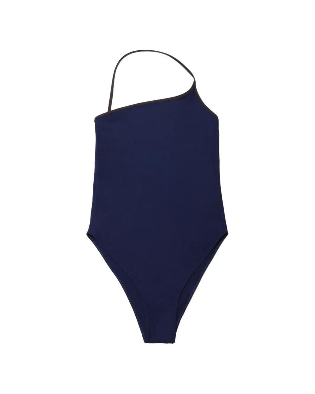 Lido Blue Sessantasei Asymmetric-Neck Swimsuit