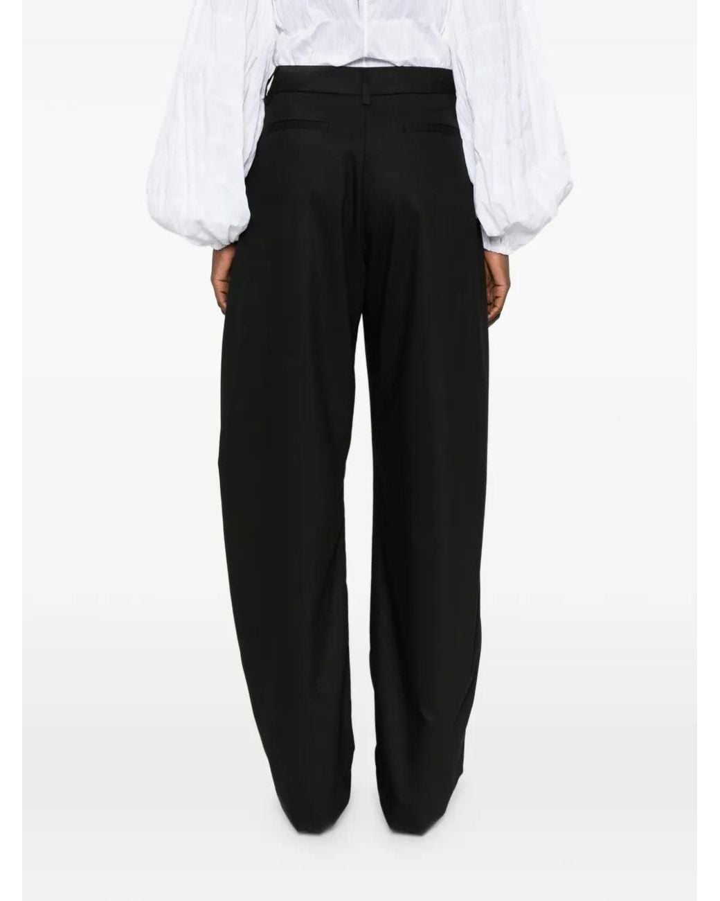 Thelatest Dina Broek Met Wijde Pijpen in het Black