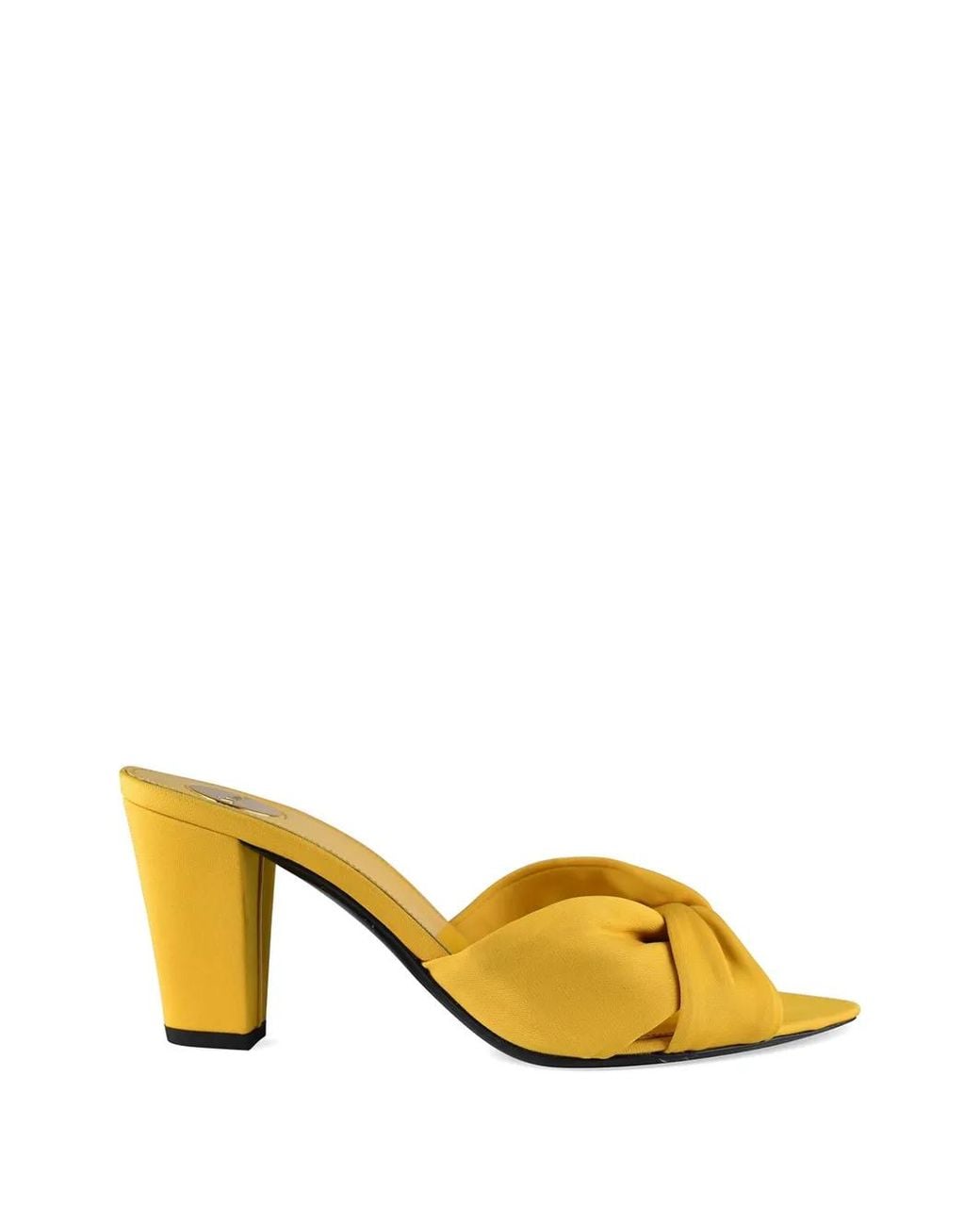 Saint Laurent Metallic Franciane Twisted Sandals