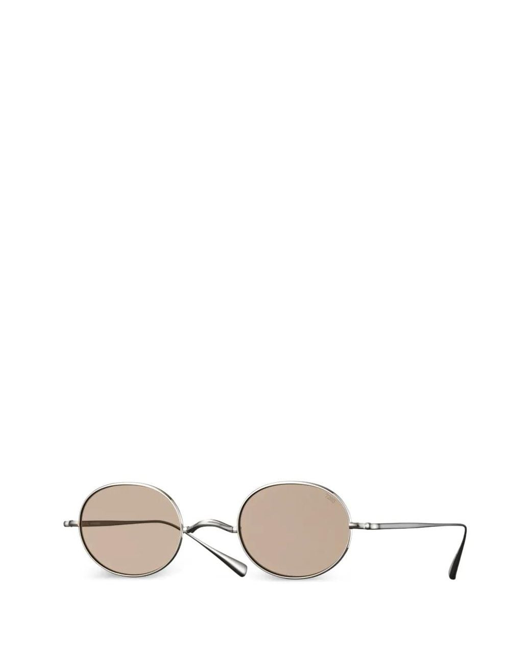 Eyevan 7285 White Lunettes De Soleil 901E À Monture Ronde