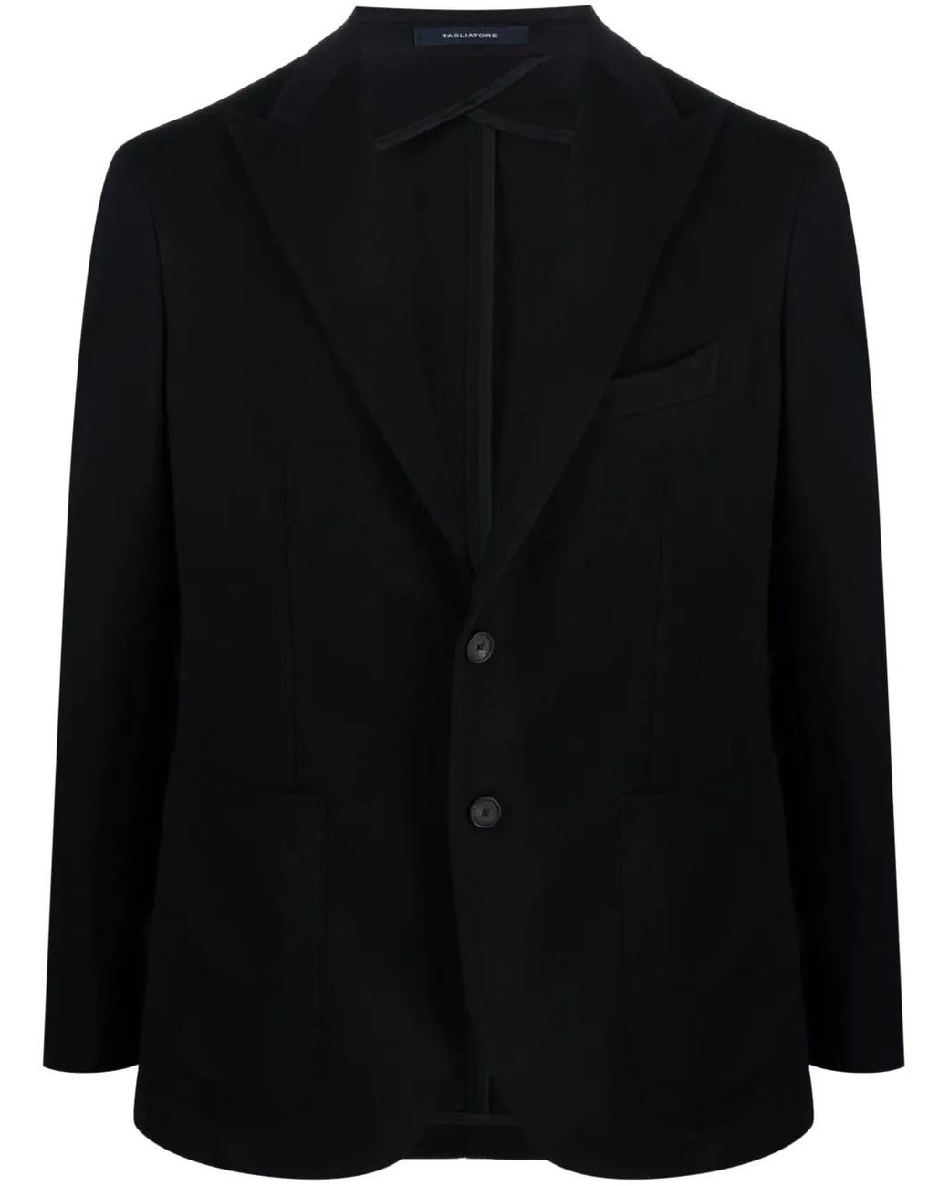 Tagliatore Blazer Van Scheerwol in het Black voor heren