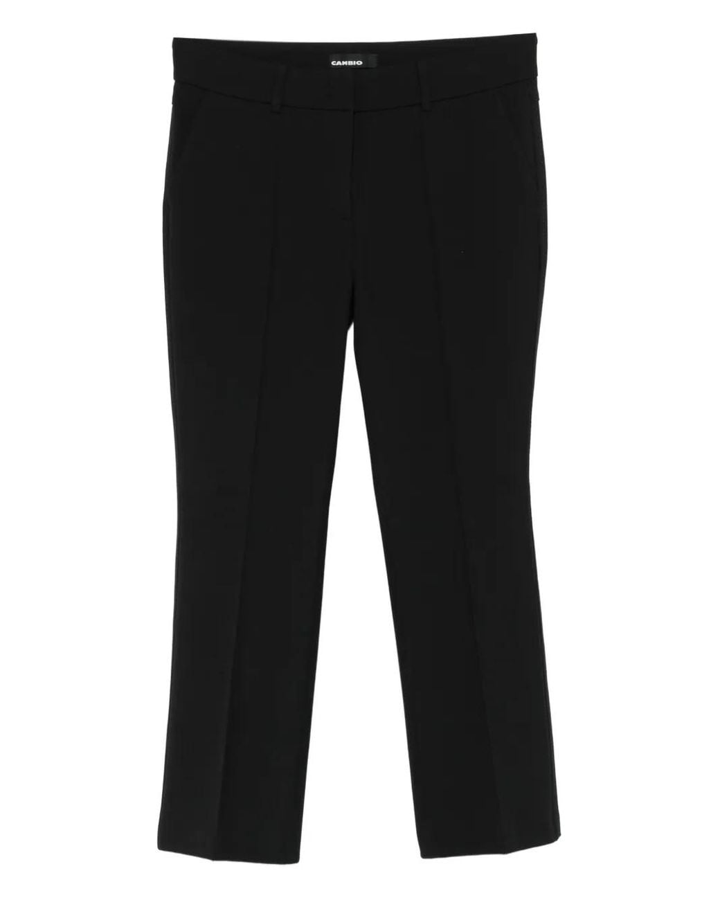 Cambio Black Farah Cropped Trousers