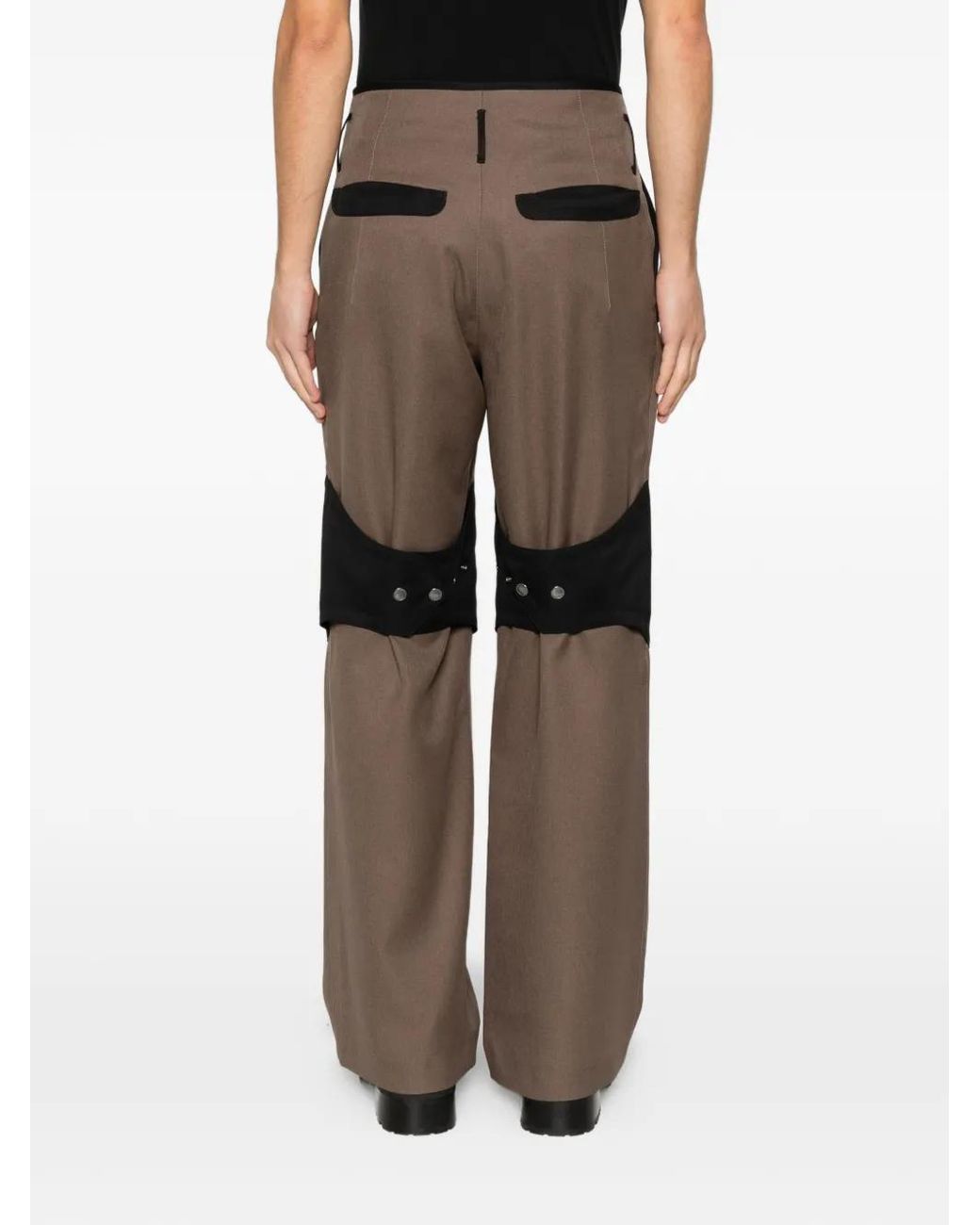 Kiko Kostadinov Gray Orvos Panelled Trousers for men