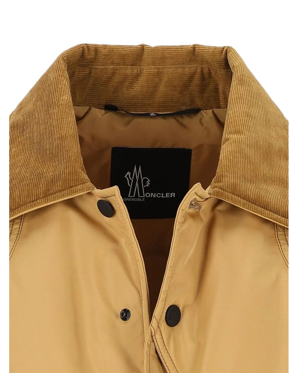 Moncler Natural Louron Corduroy-Collar Jacket for men
