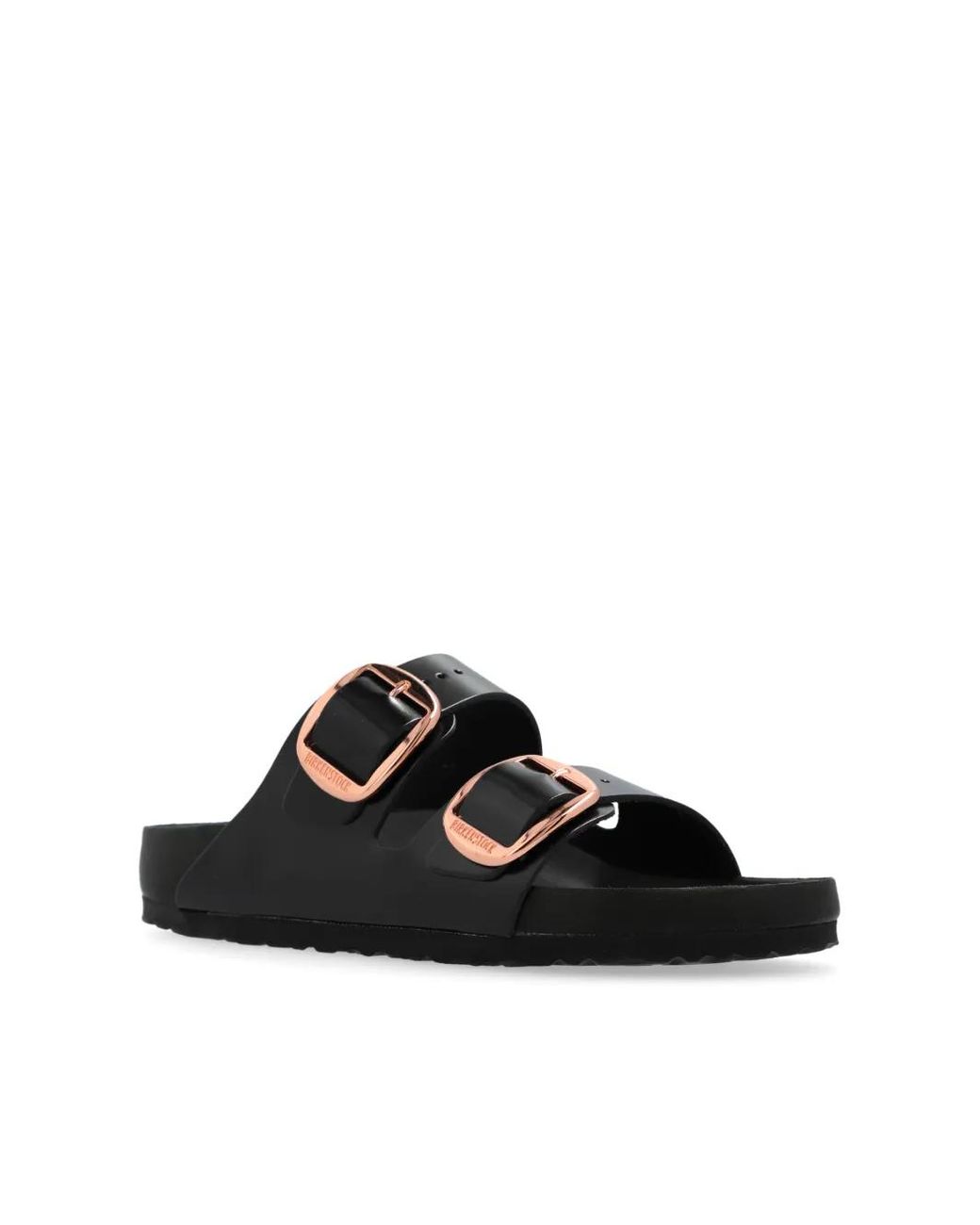 Birkenstock Black Arizona Big Buckle Exquisite Shine Calzata S
