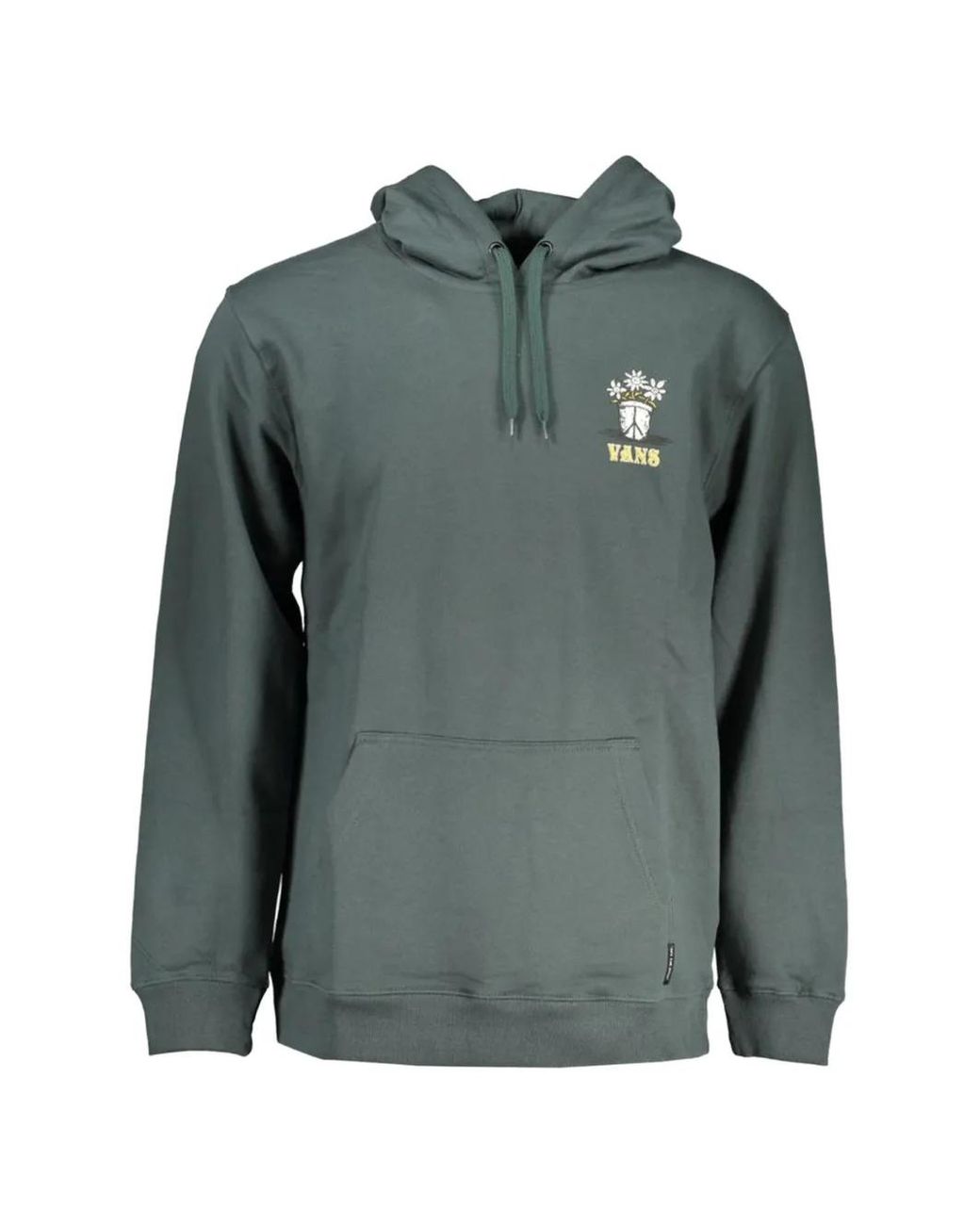 Vans Green Crest-Detail Hoodie for men