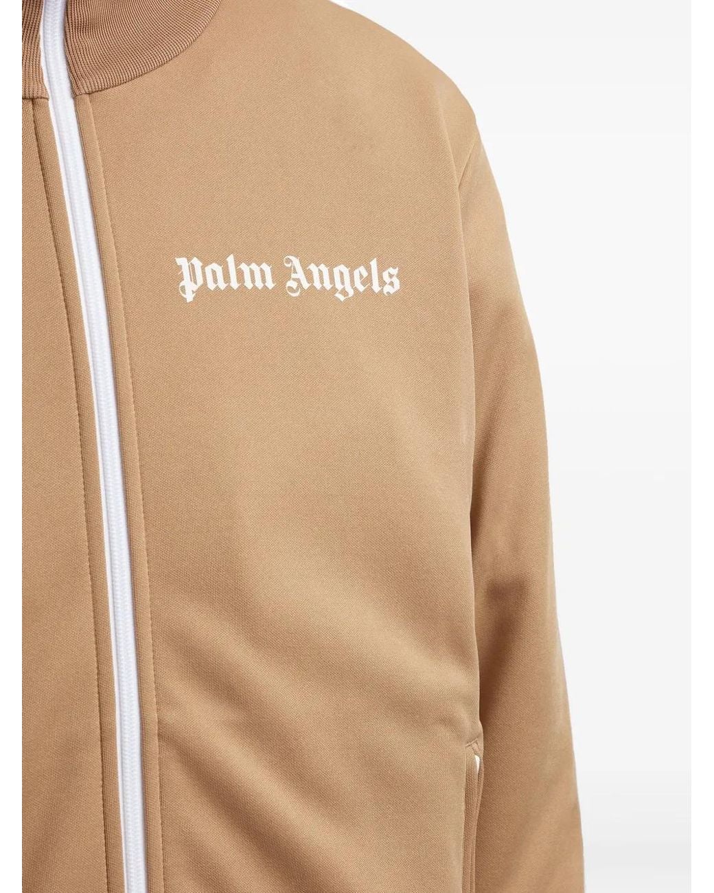 Palm Angels Natural Logo-print Track Jacket for men