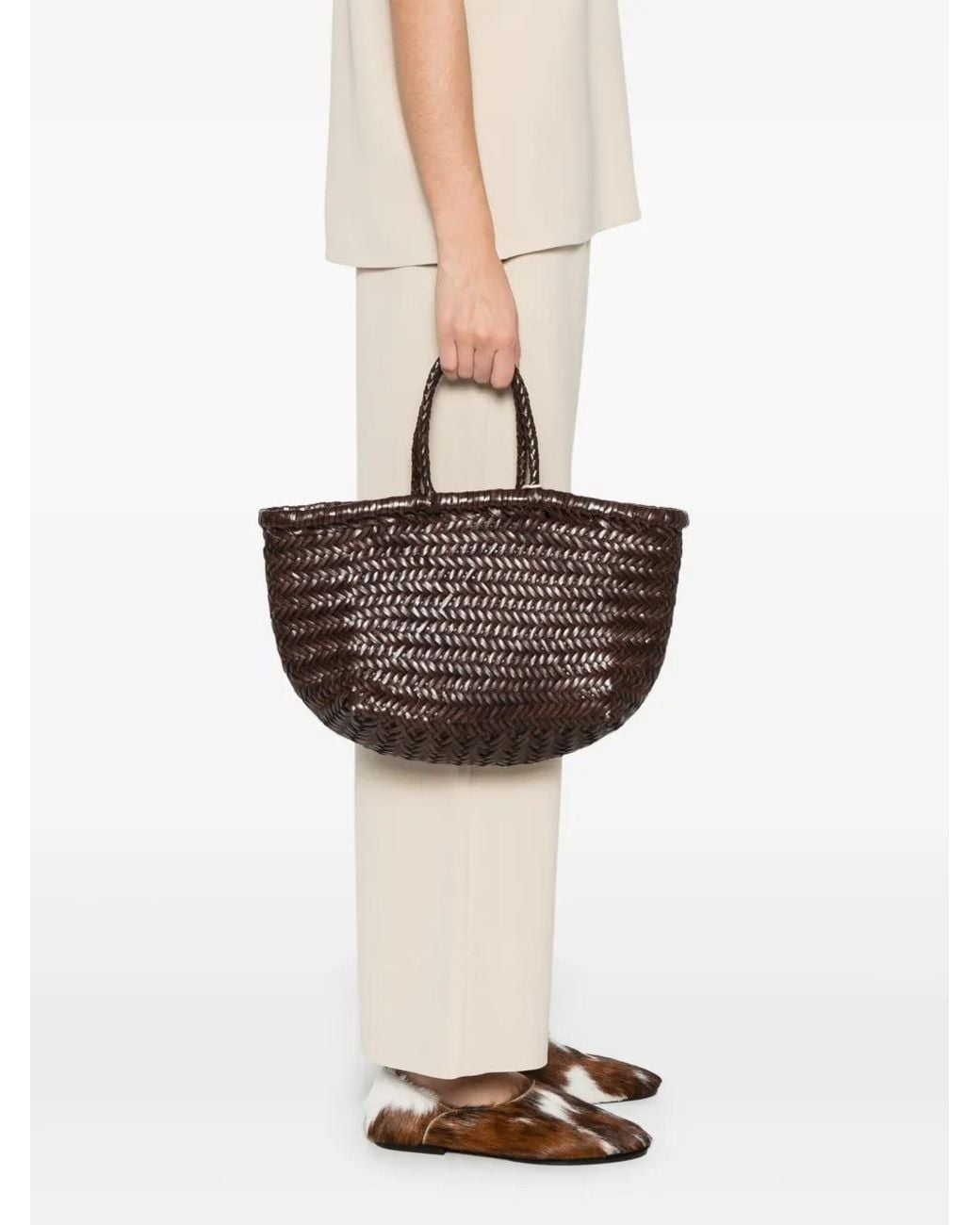 Dragon Diffusion Small Triple Jump Tote Bag in Brown | Lyst
