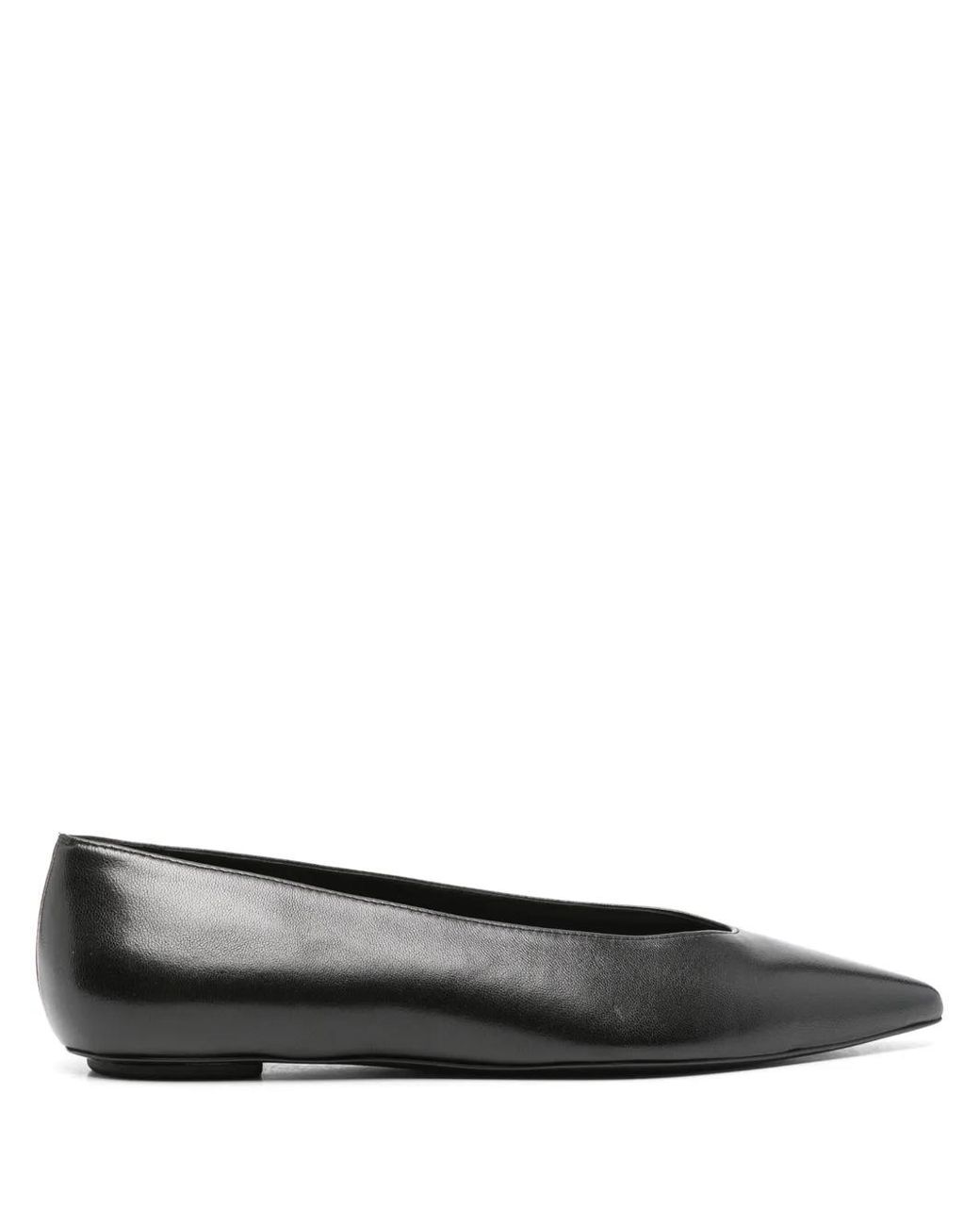 Stuart Weitzman Black Lina Flat Shoes