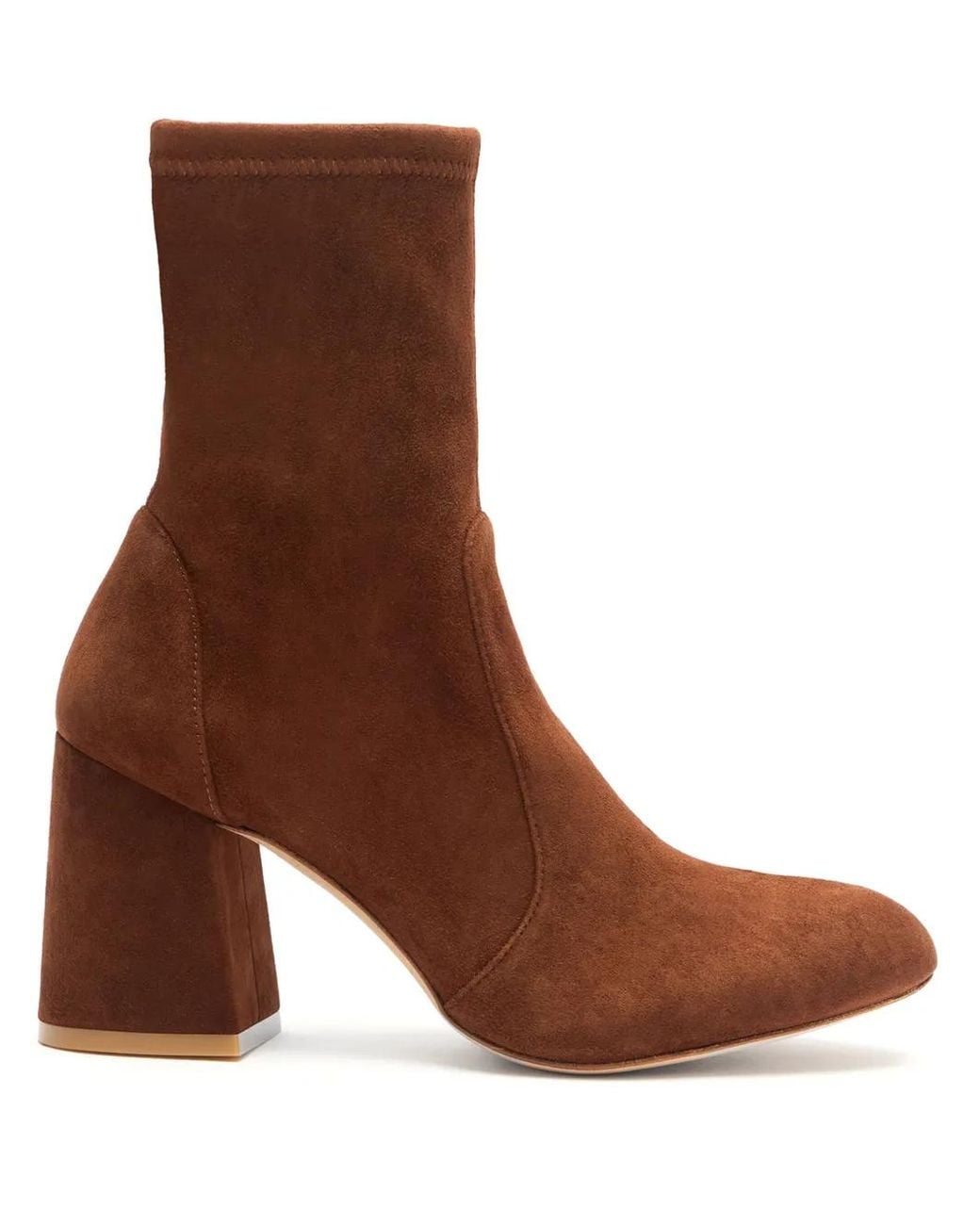 Stuart Weitzman Brown Ankle-Length Suede Boots