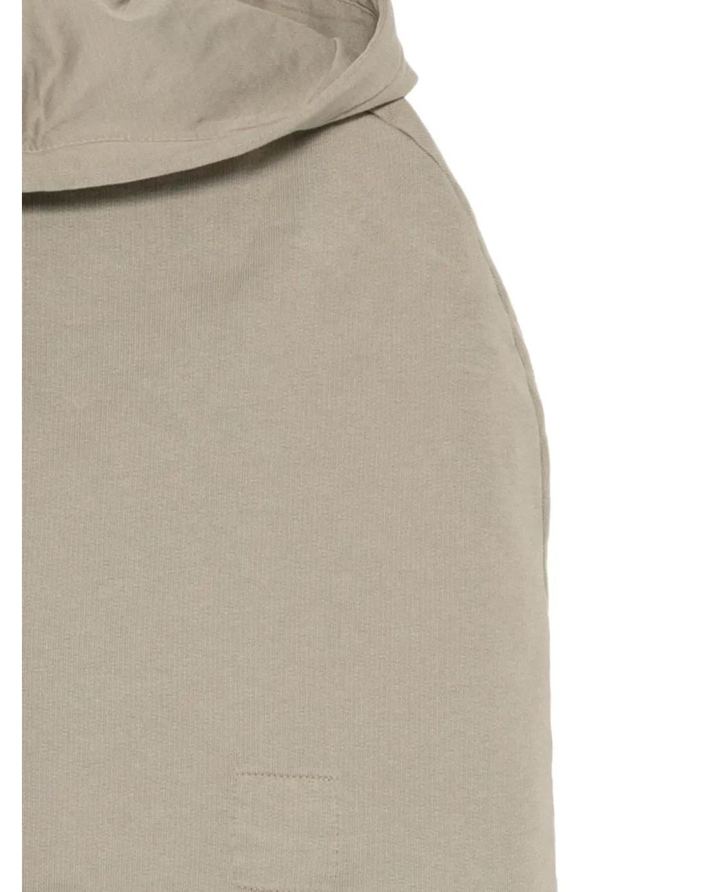Rick Owens Natural Drawstring Hoodie for men