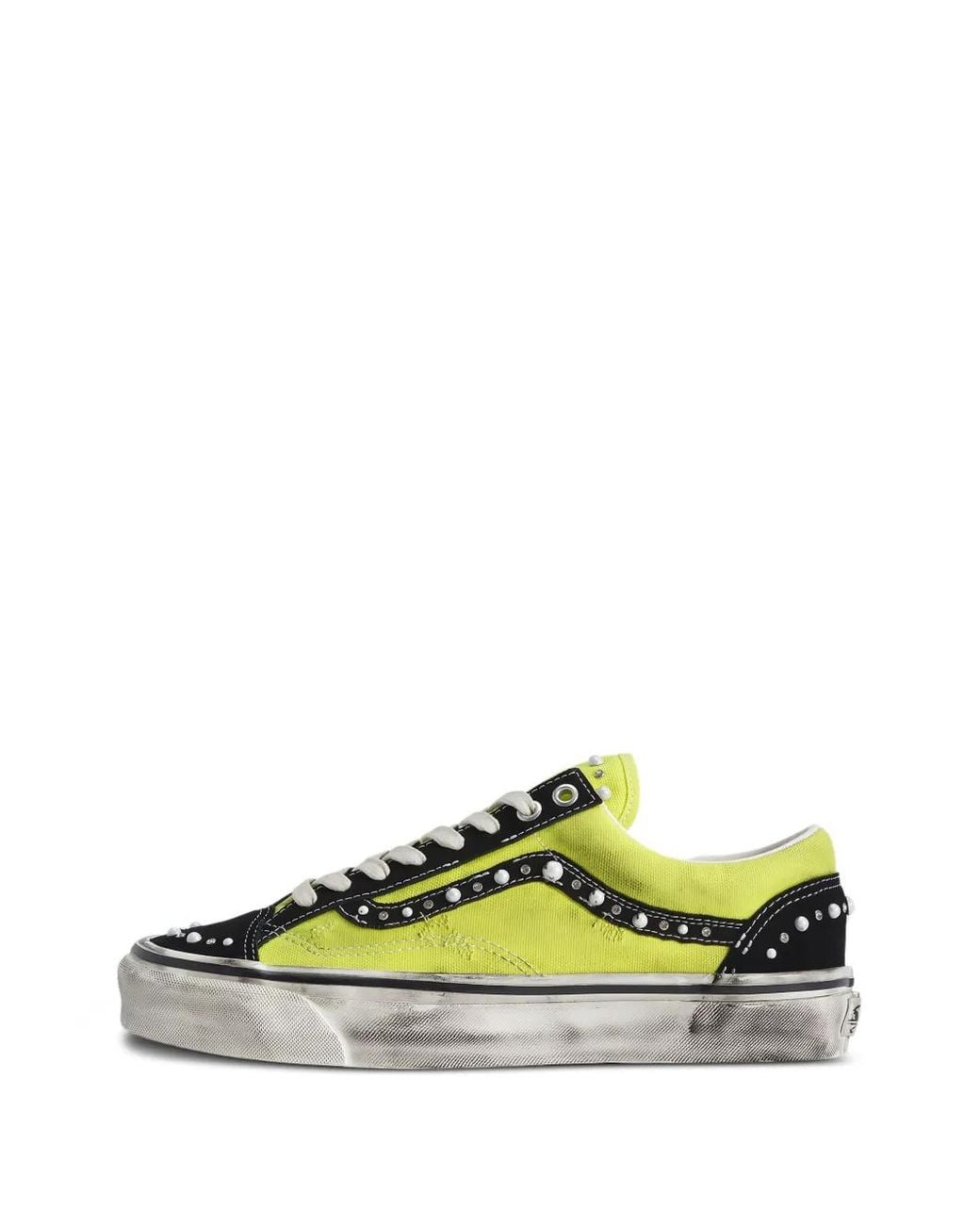 Vans Green Premium Old Skool 36 Faux-Pearl-Embellished Sneakers for men