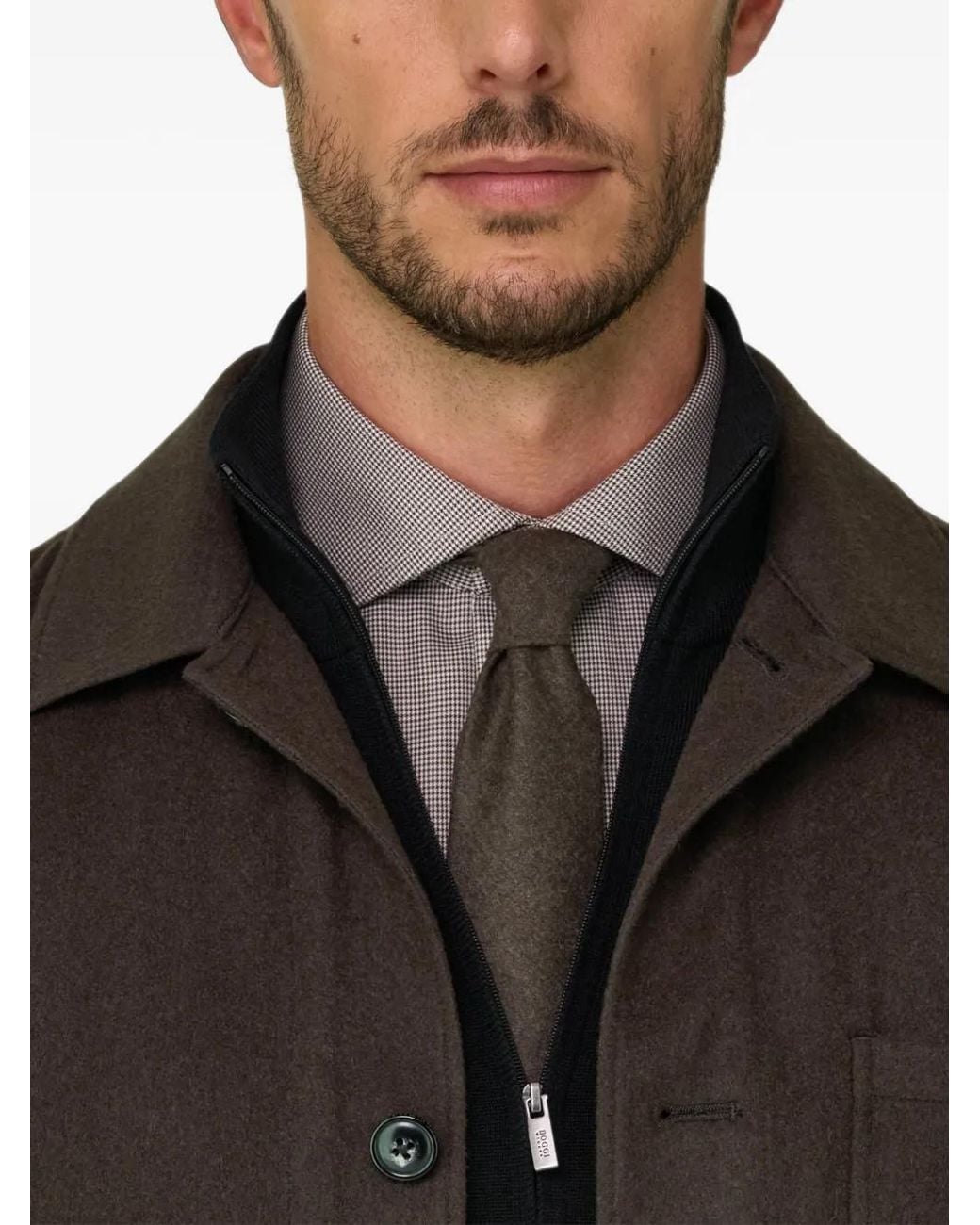 Boggi Black Trade Shirt Jacket for men