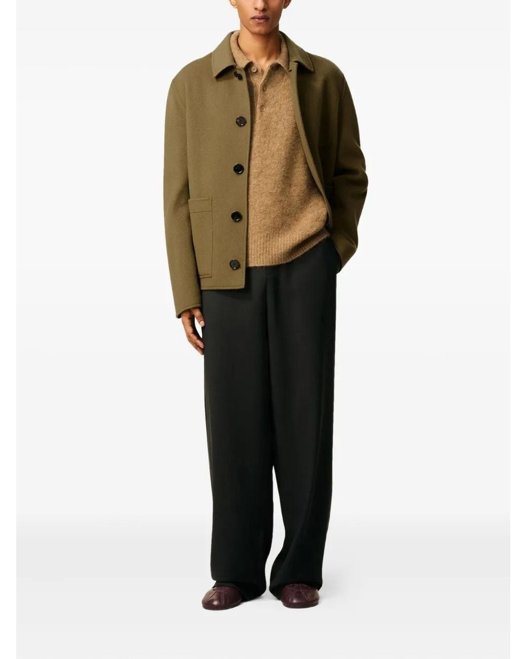AMI Green Boxy Jacket for men