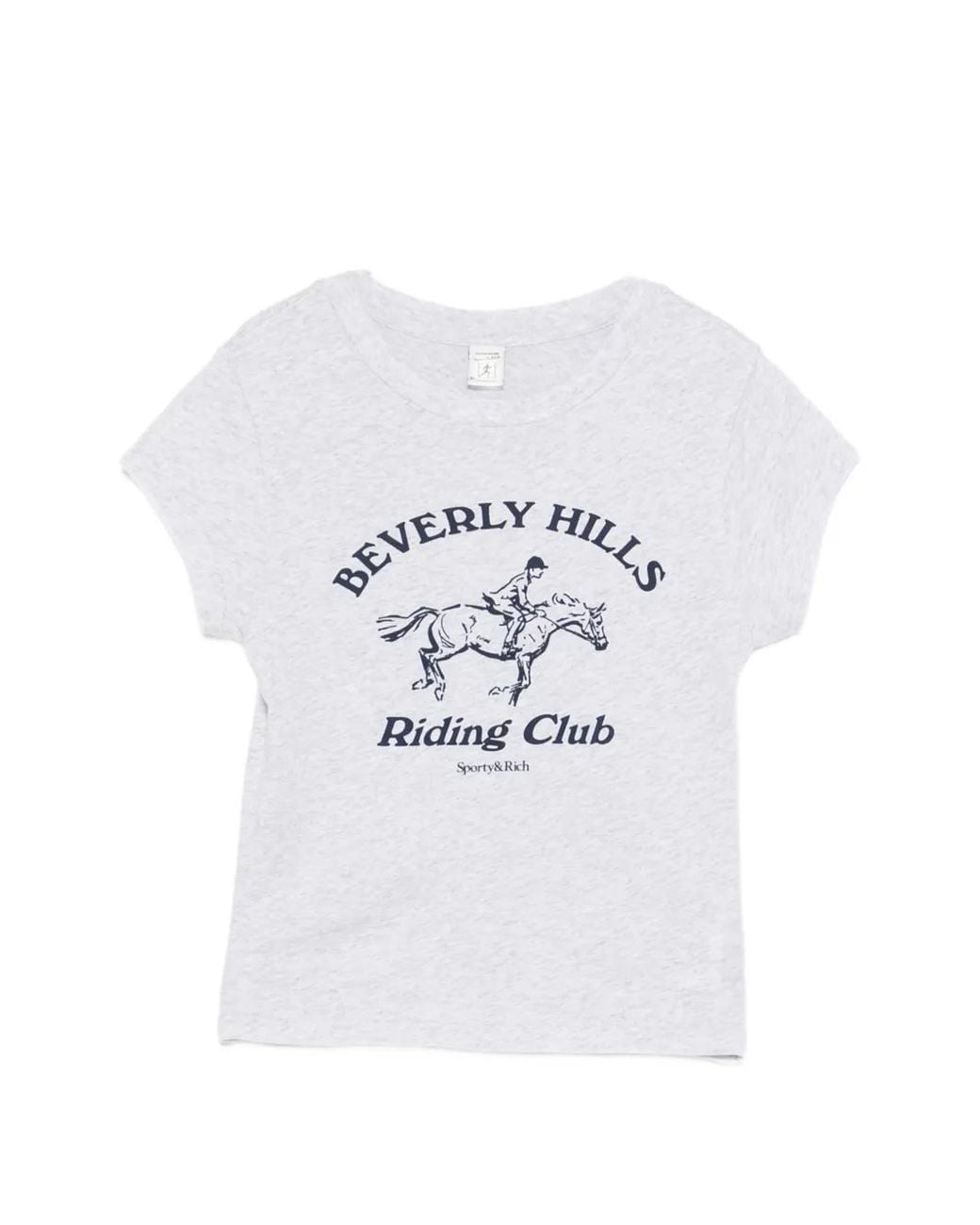 Sporty & Rich White Graphic-Print T-Shirt