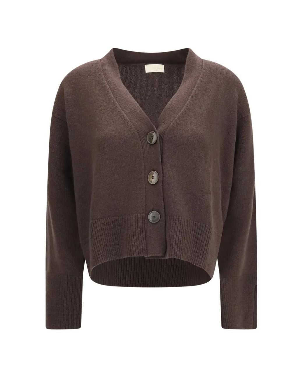 Verybusy Brown V-Neck Cashmere Cardigan