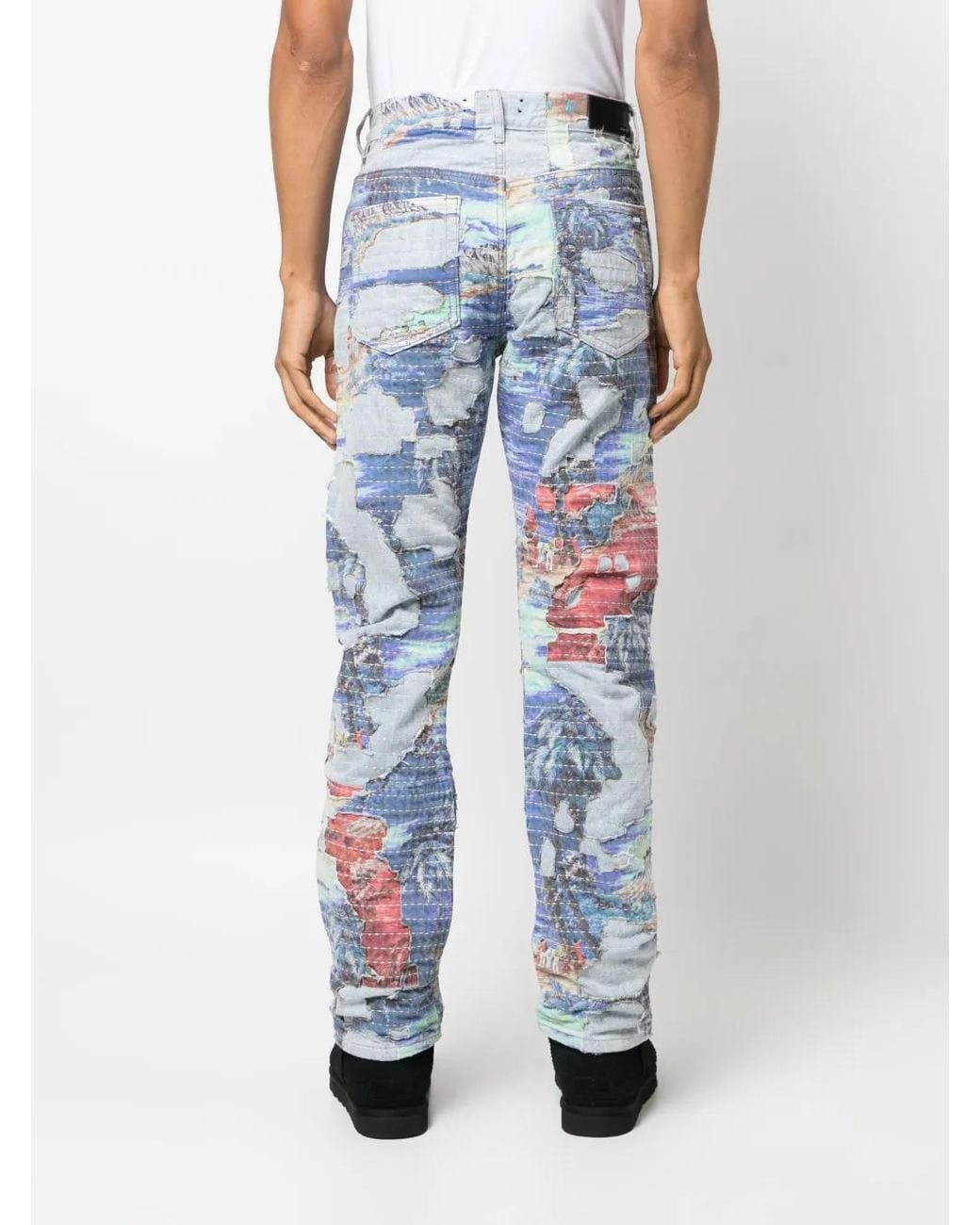 Vaqueros Rectos Aloha Boro Amiri de hombre de color Blue