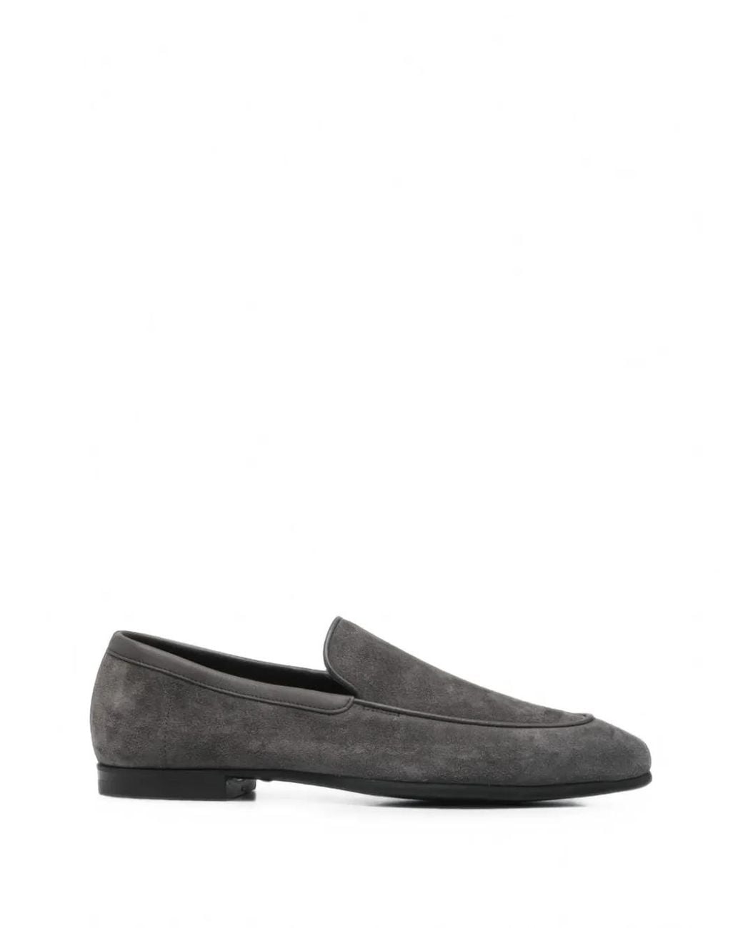 John Lobb Tyne Loafer Aus Wildleder in Gray für Herren