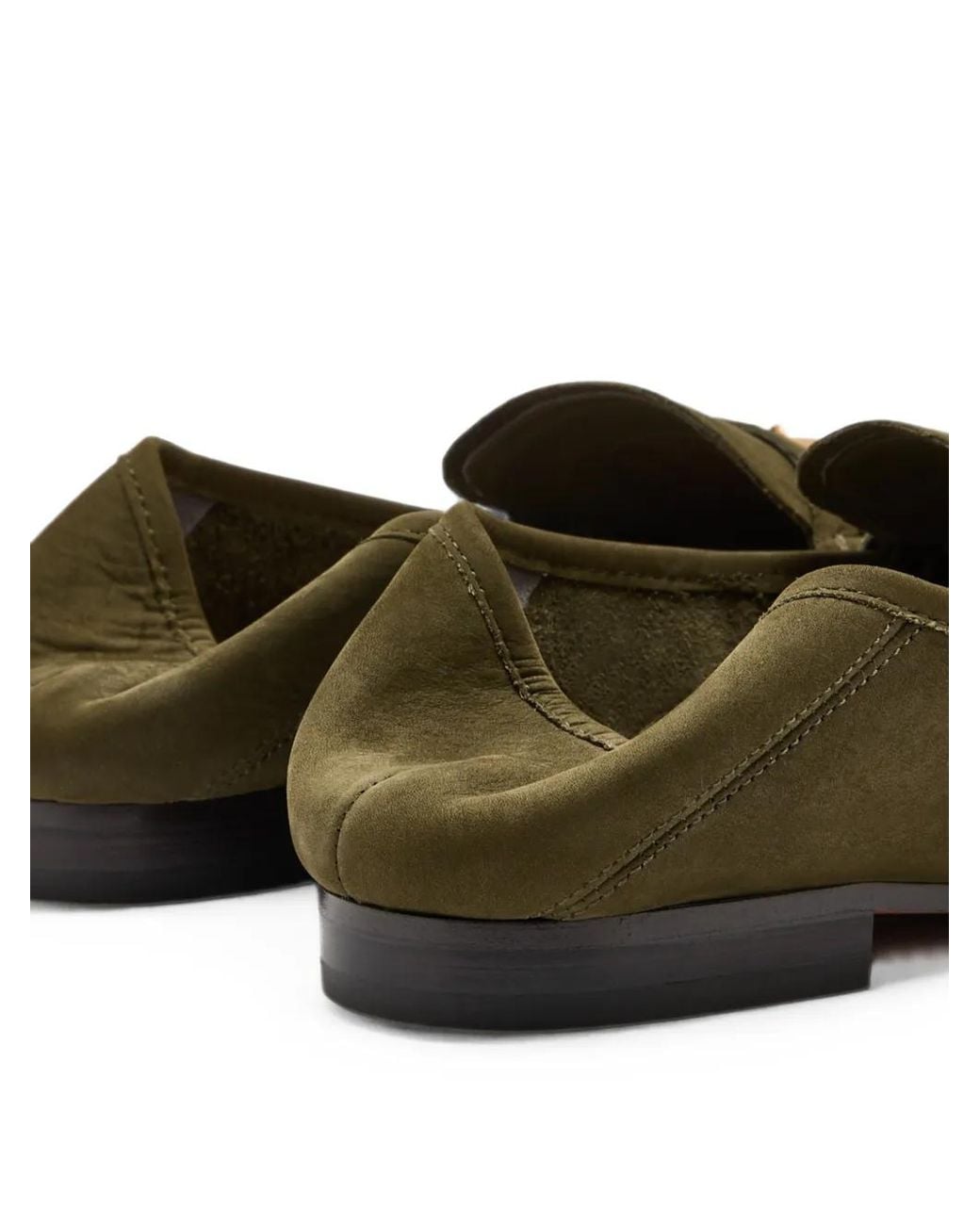 Sam Edelman Green Loraine Bit-Detail Loafers
