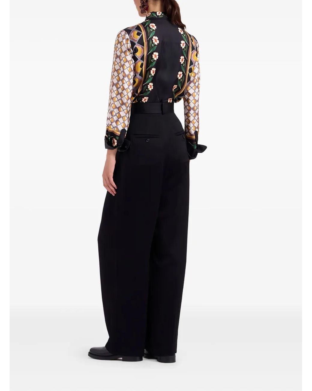 LaDoubleJ Black Brooklyn High-Waisted Trousers