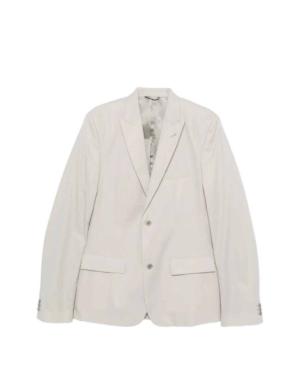 Rier White Peak-Lapel Single-Breasted Jacket for men