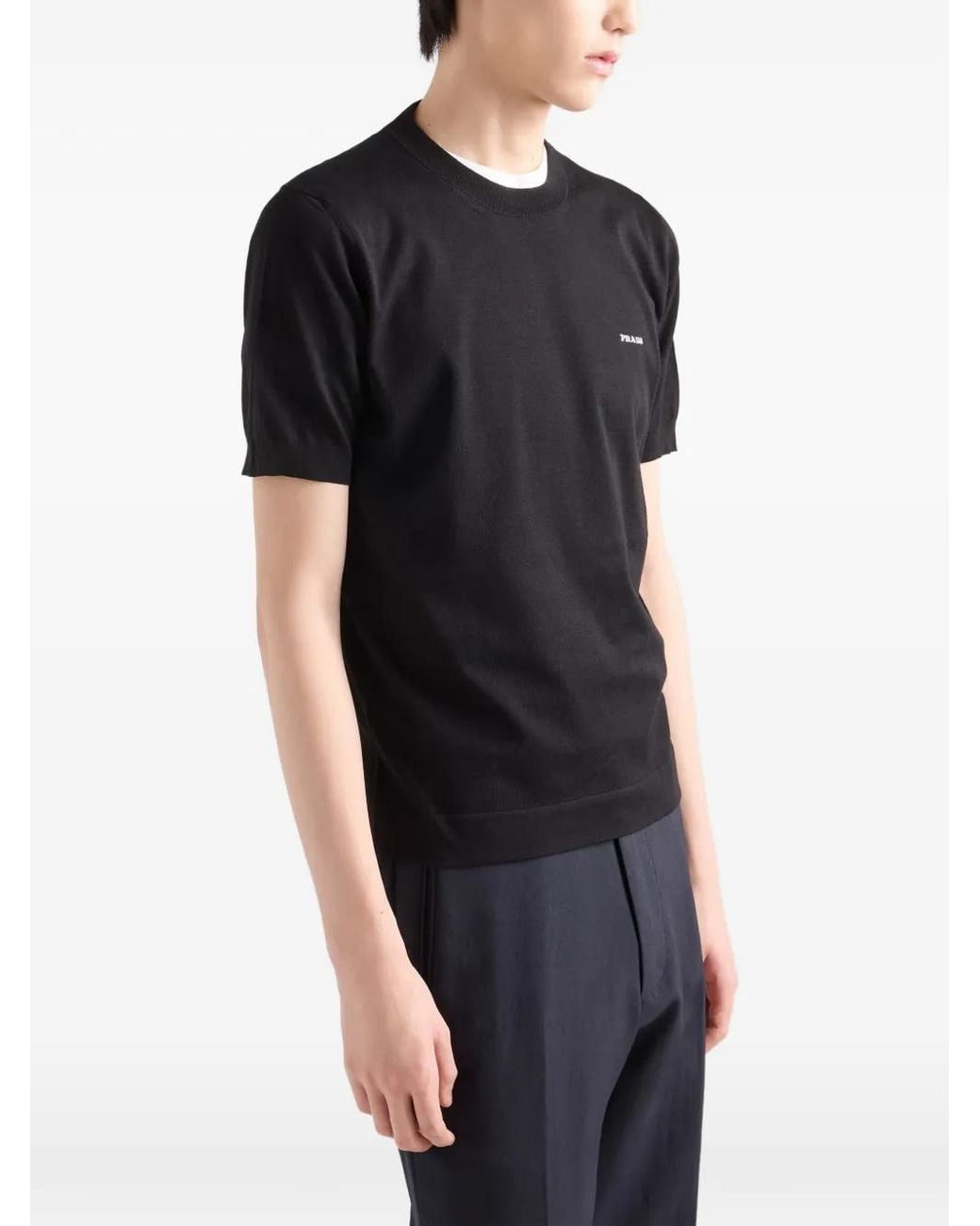 Prada Black Crew Neck for men