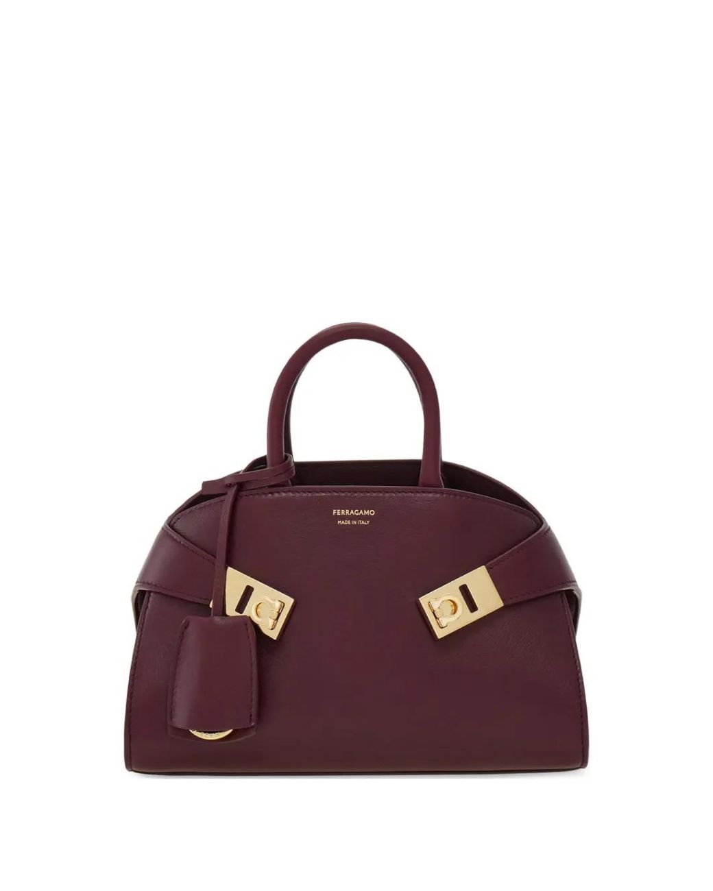 Ferragamo Purple Hug Handbag Xs