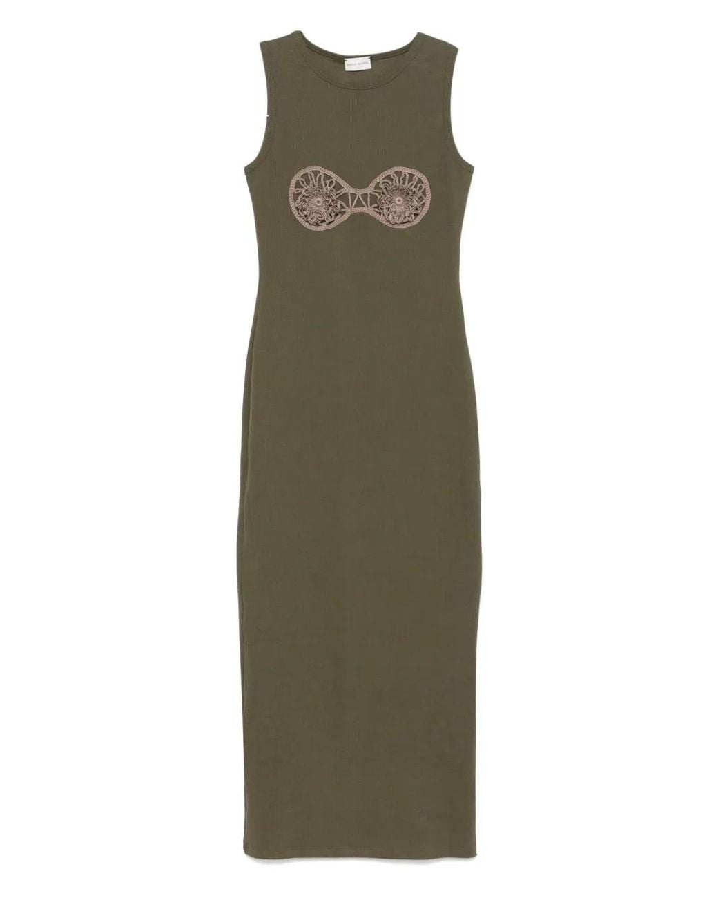 strapless open back dress Rag & Bone INA Dress Light Olive L main image 0