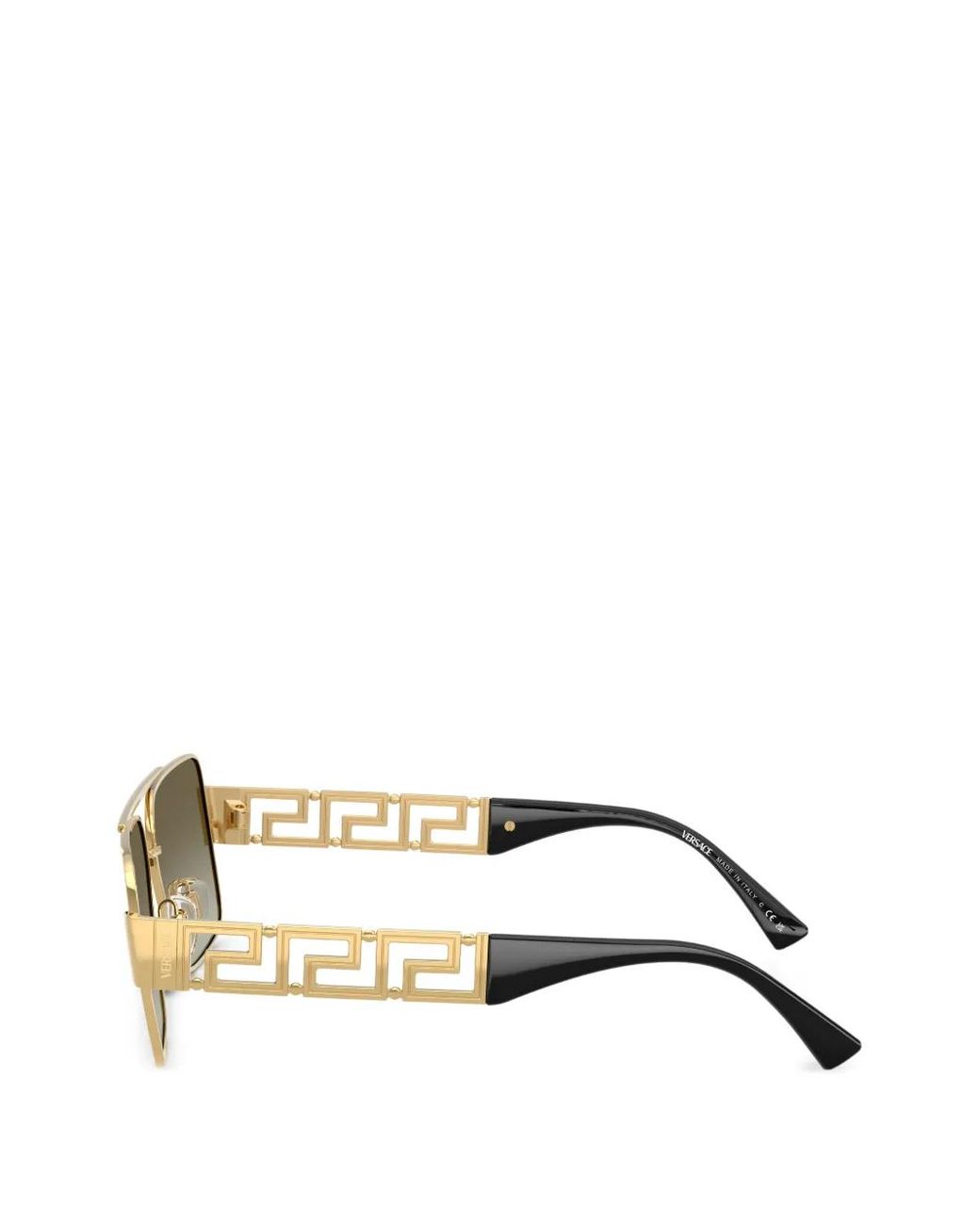 Versace Metallic Greca Navigator Sunglasses for men