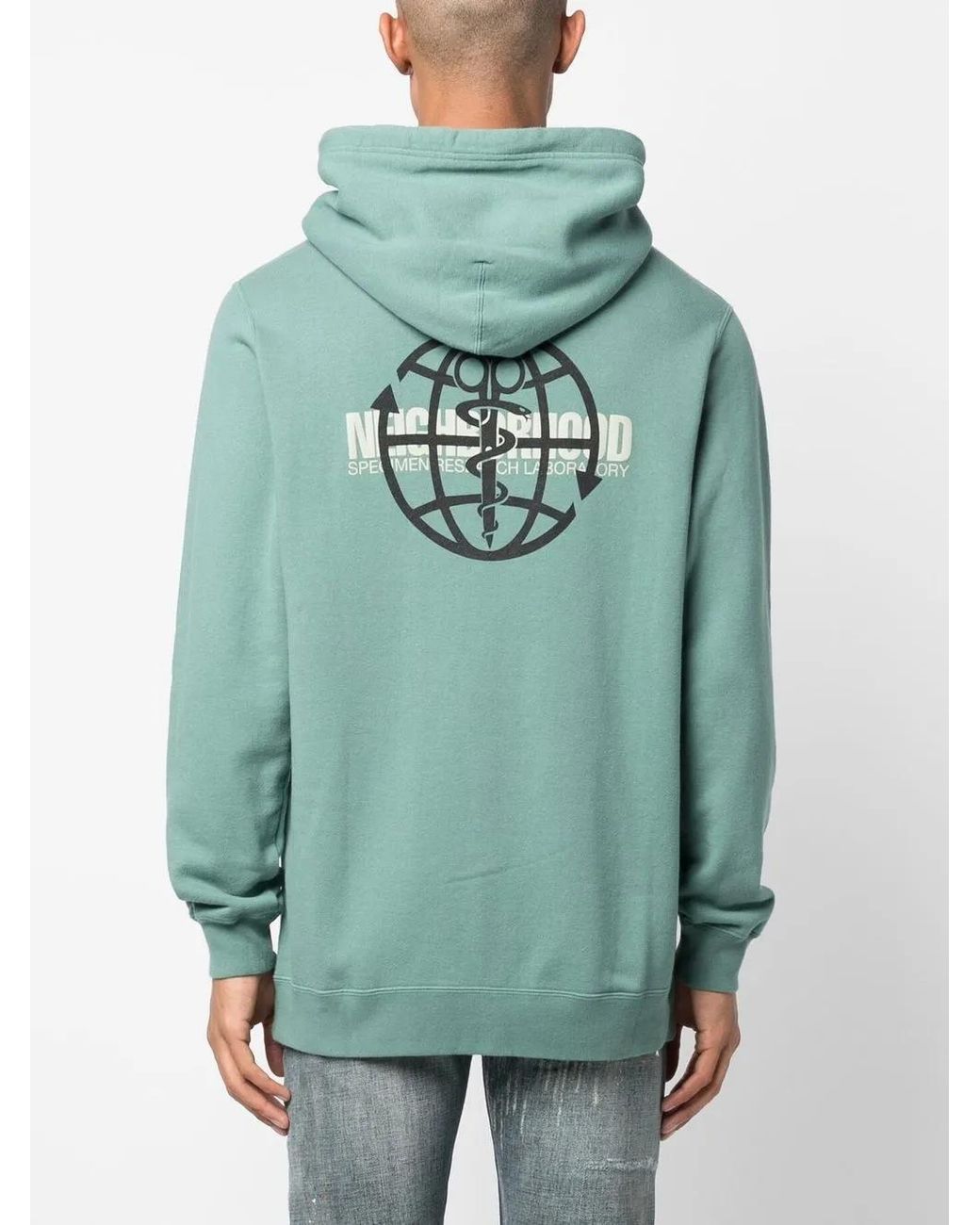 Neighborhood Green X Drxsrl Logo-Print Detail Hoodie for men