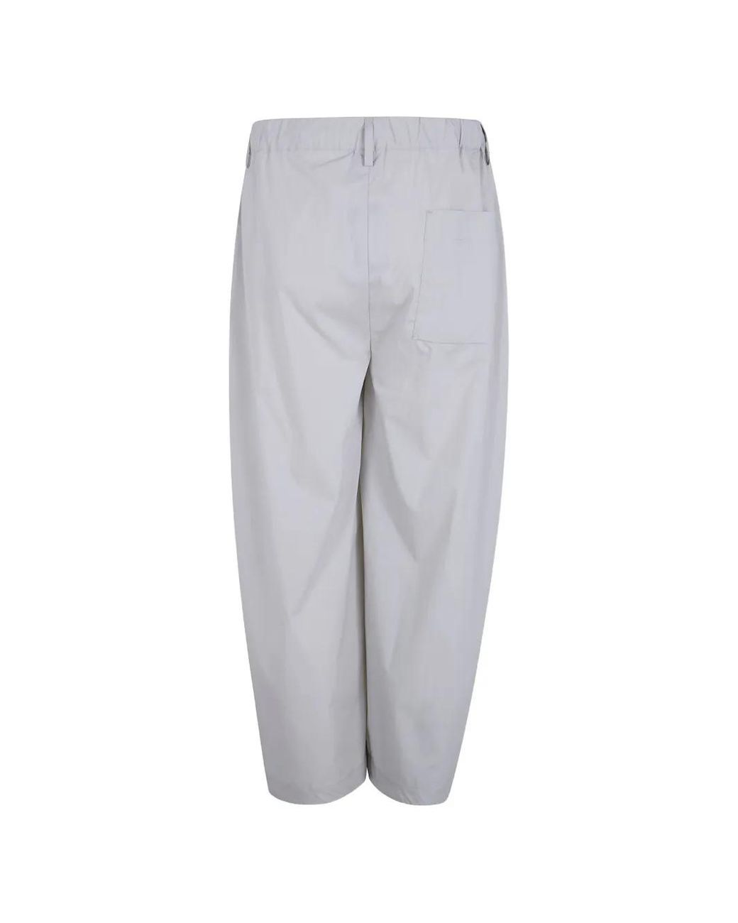 Woc Gray Drawstring-Fastening Trousers for men