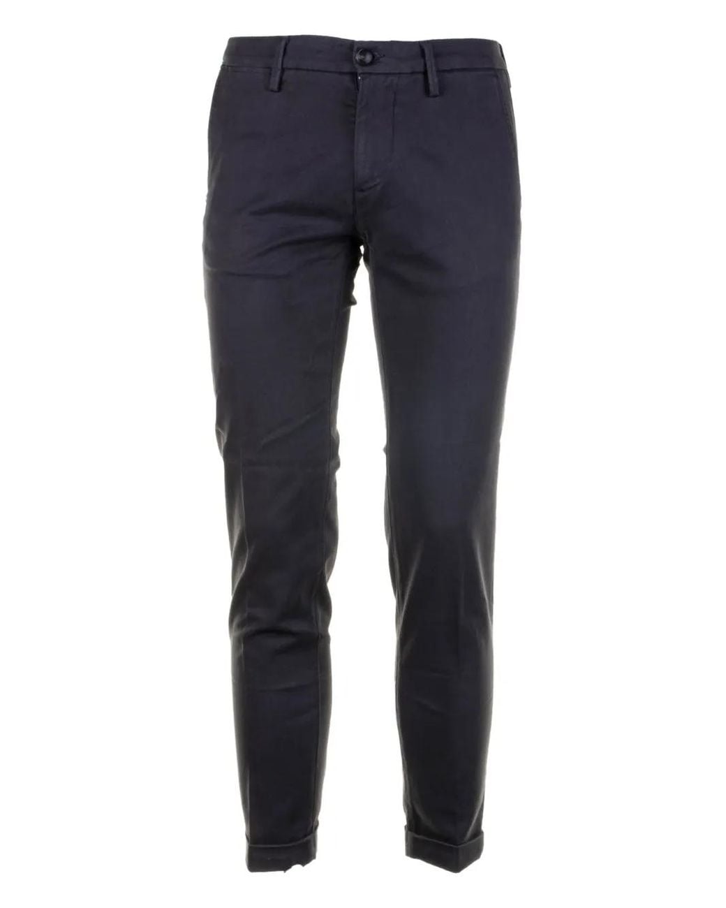 Re-hash Blue Cuffed Trousers for men
