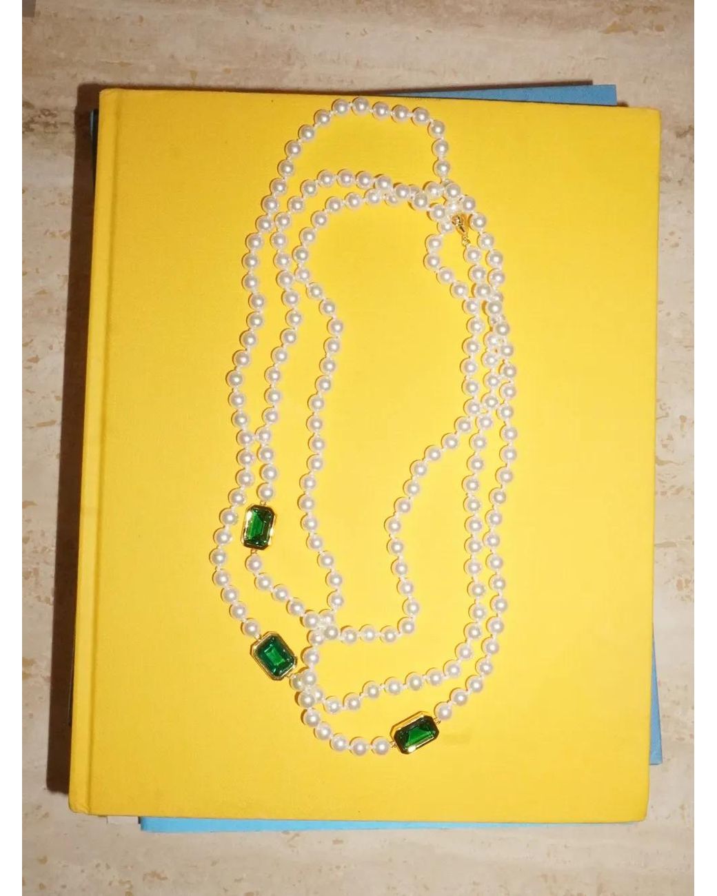 Izabel Display White Collier Mega Pearl En Zircon Cubique