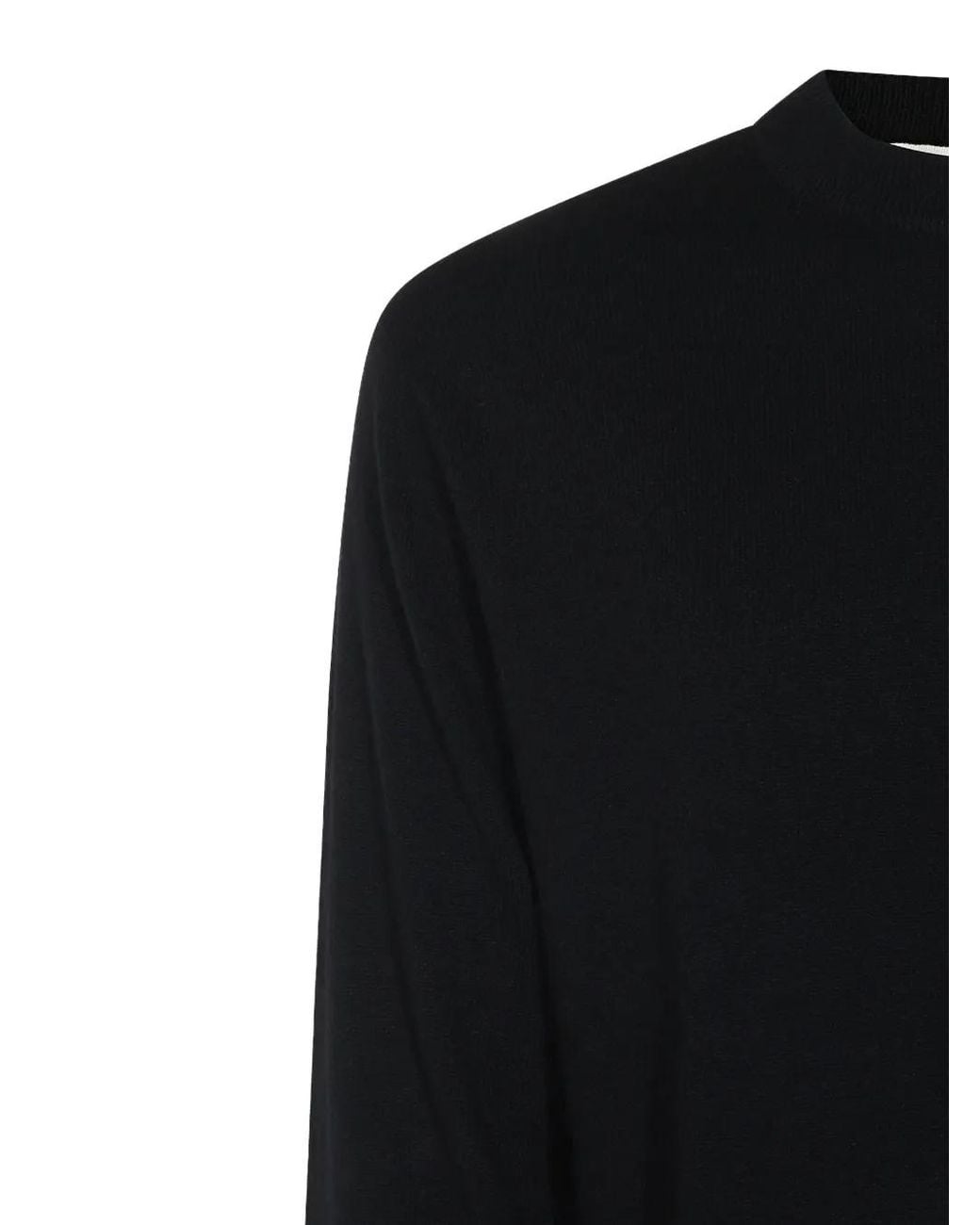 Lisa Yang Black Crew-Neck Cashmere Sweater for men