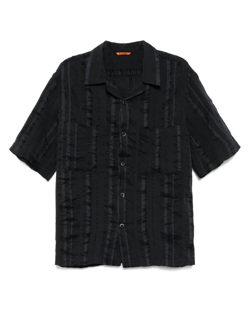 Barena Black Camicia Solana Levo Clothing for men