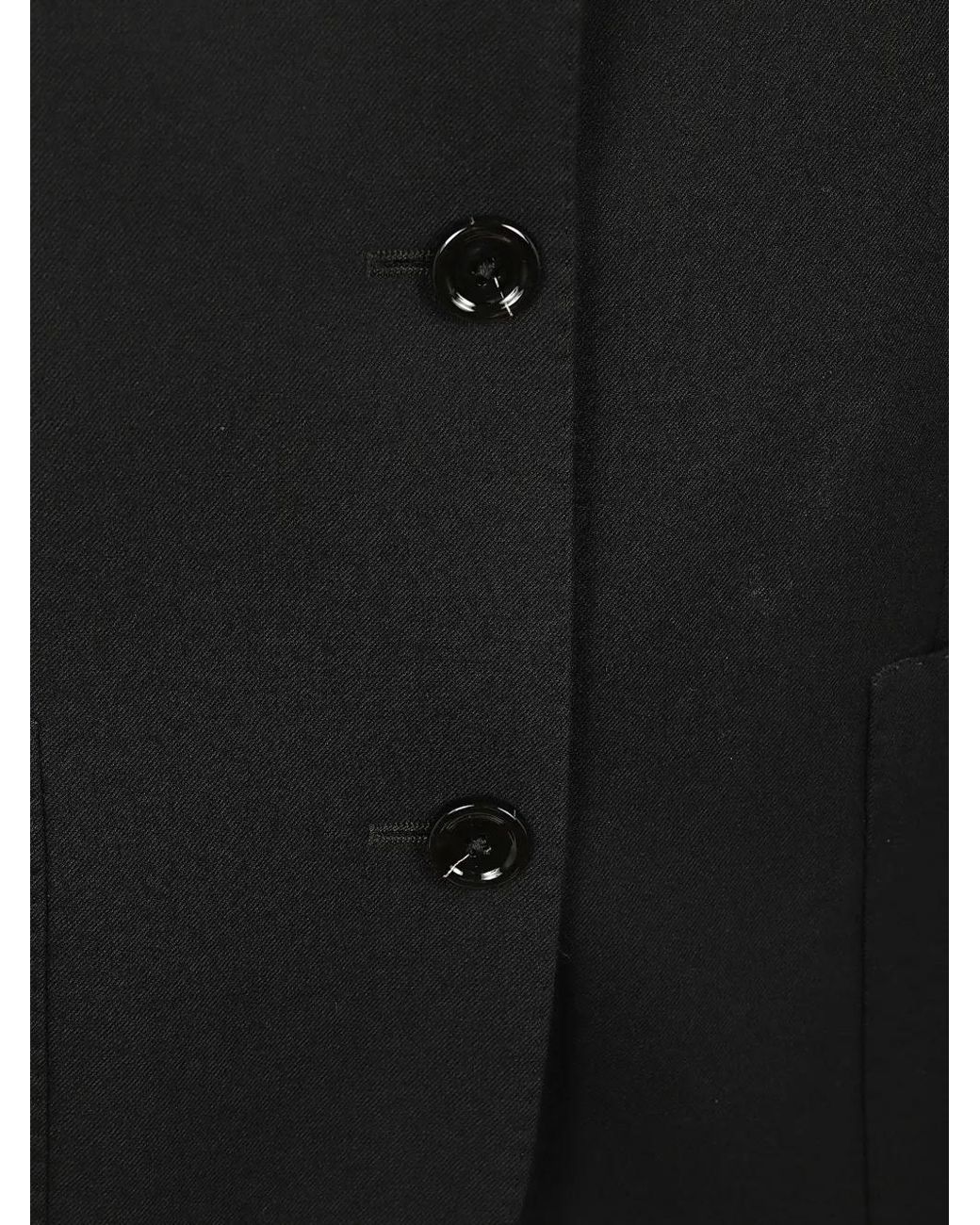 Lardini Black High-Neck Jacket
