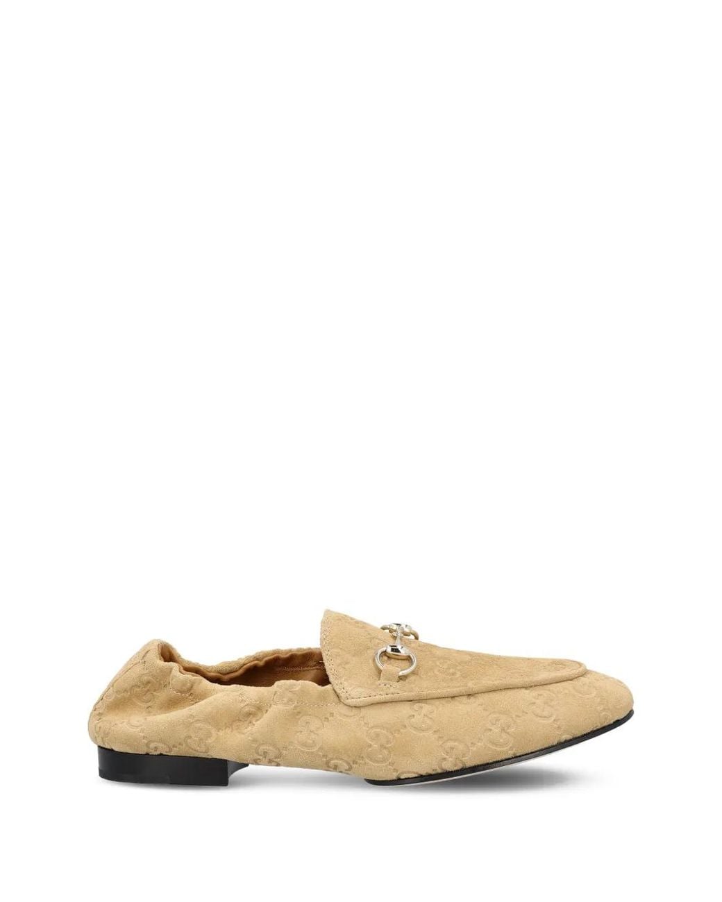Gucci White Jordaan Loafers