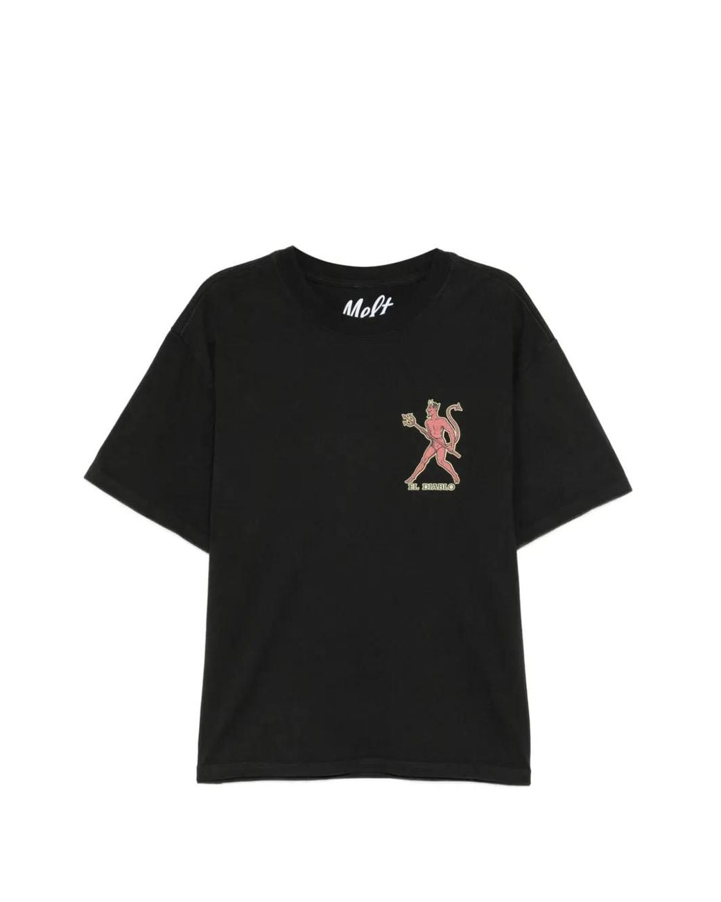 Melt Black Devil-Print T-Shirt for men