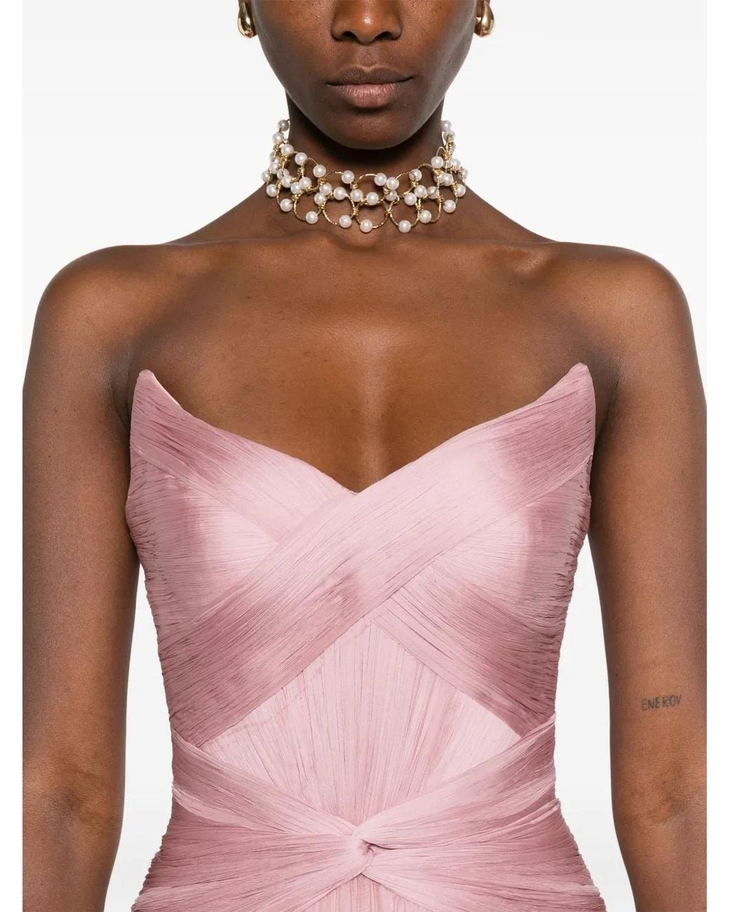 IRIS SERBAN Pink Mikael Gown
